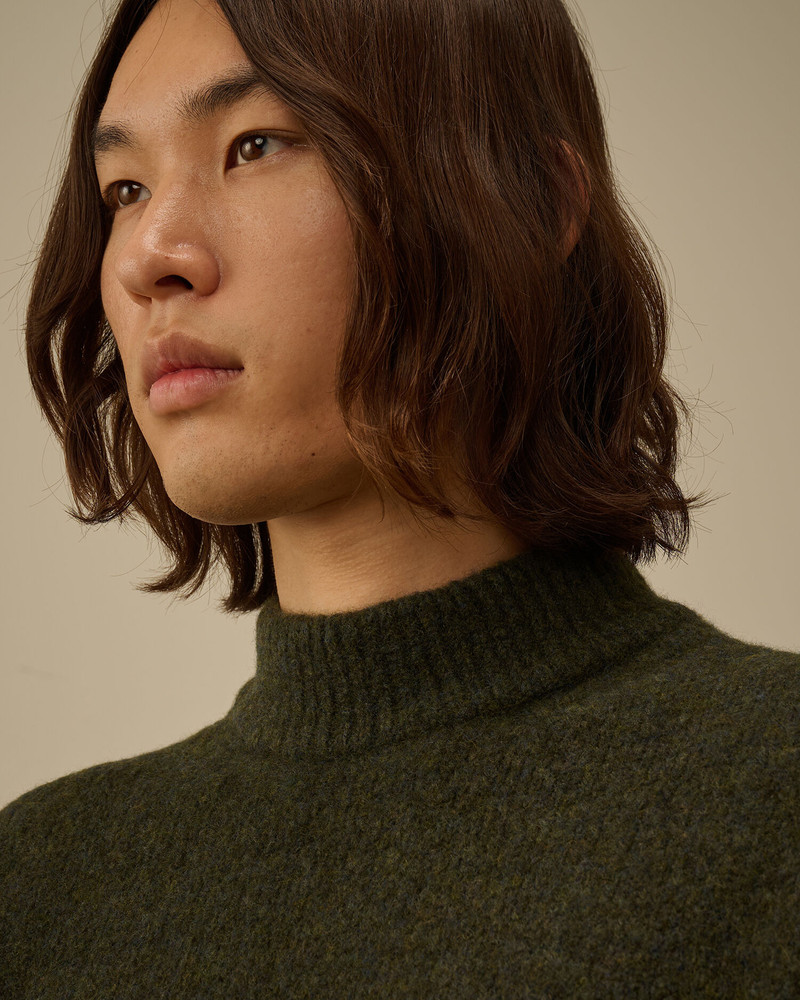Extrafine Merino Wool Mockneck Sweater 6