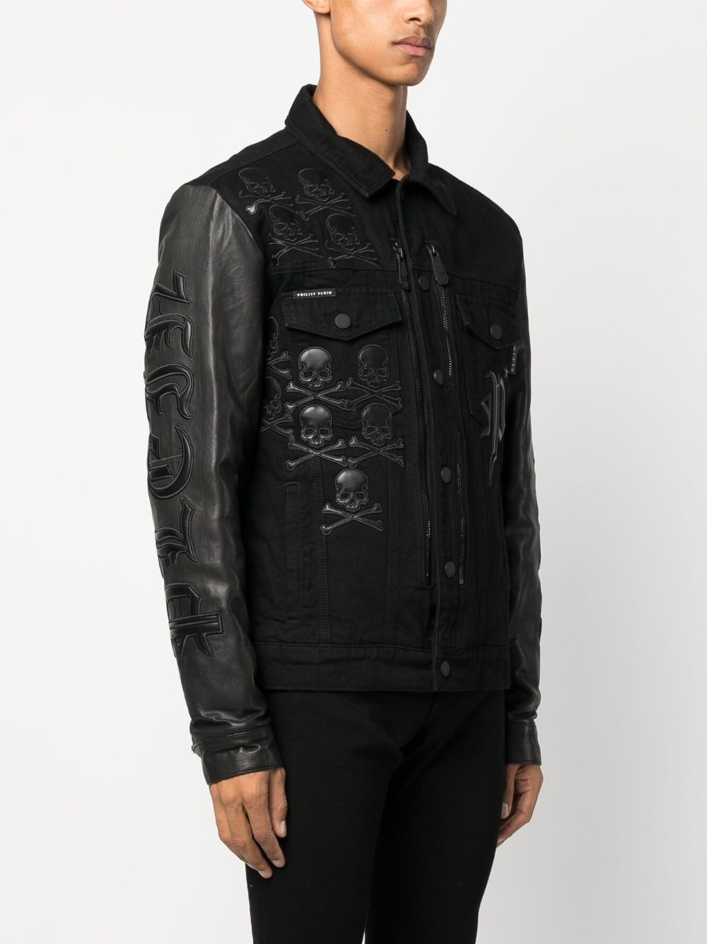 Gothic Plein denim jacket - 4