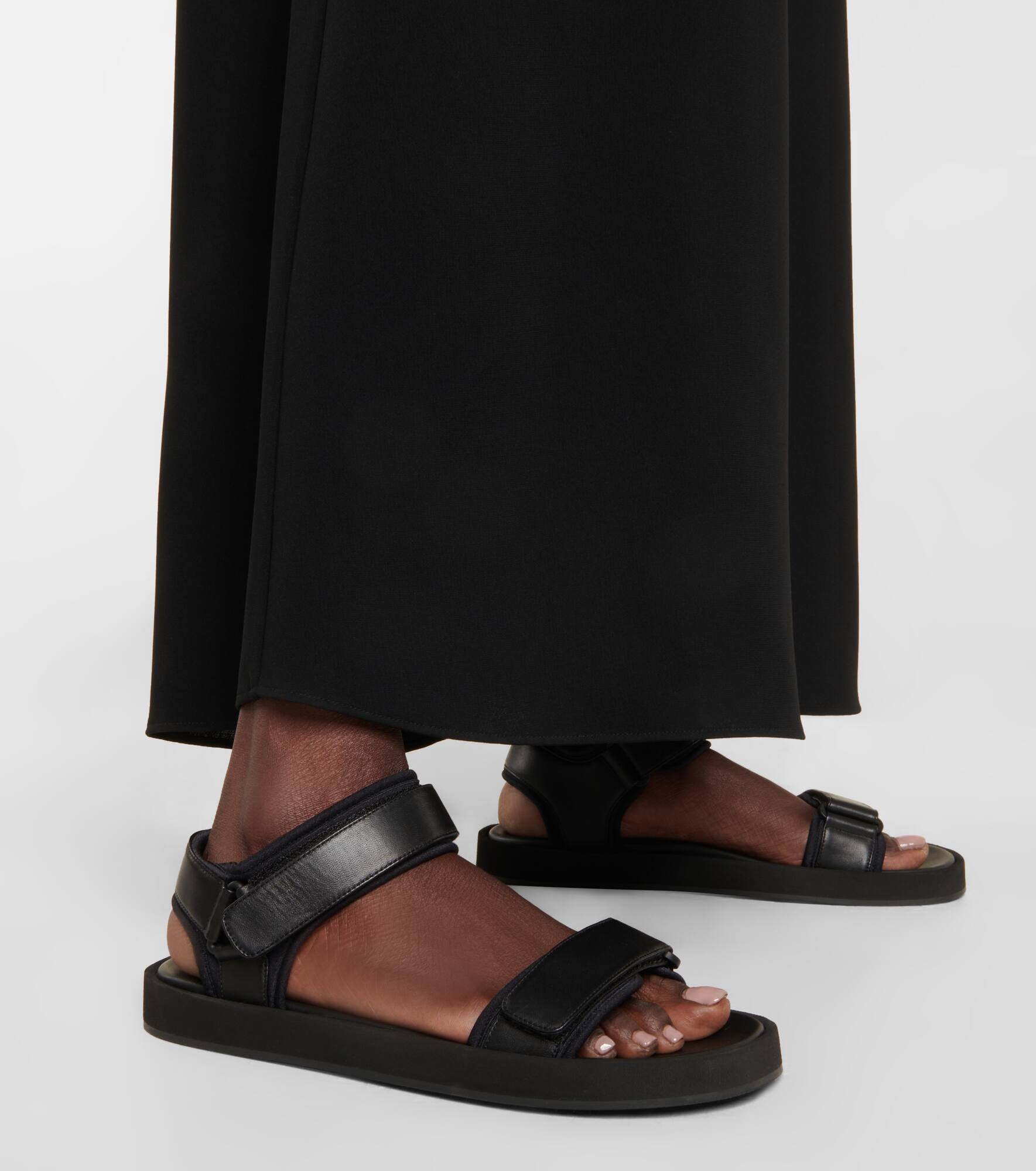 Hook and Loop leather sandals - 4