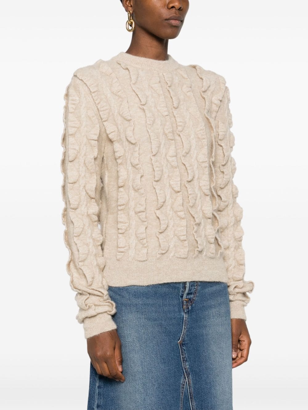logo-plaque sweater - 3