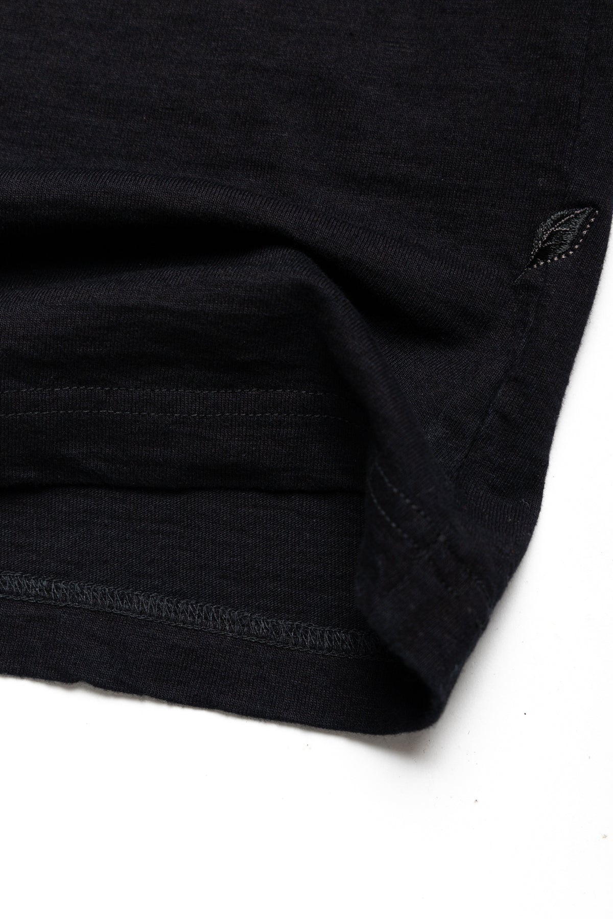Indigo Jersey Crew Neck T-shirt - Indigo x Black - 6