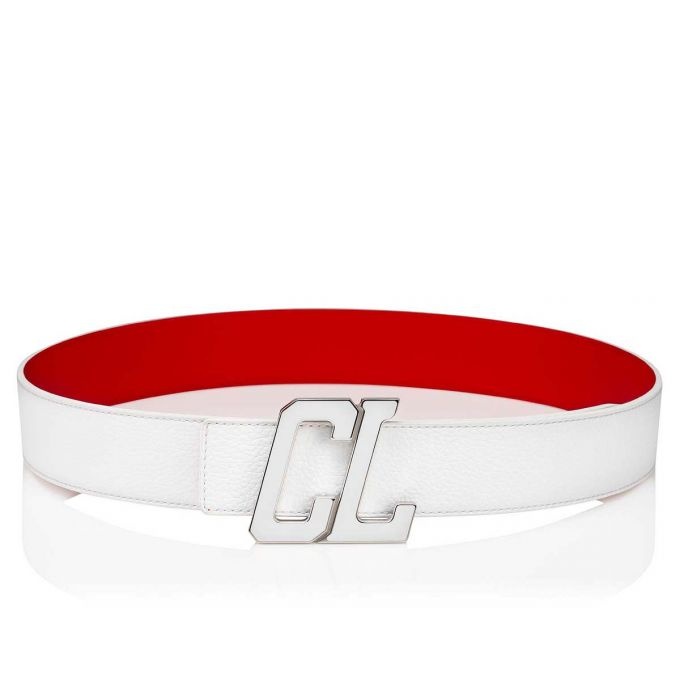 Happy Rui Cl Logo Belt BIANCO/LOUBI/SILVER-BIANCO - 2
