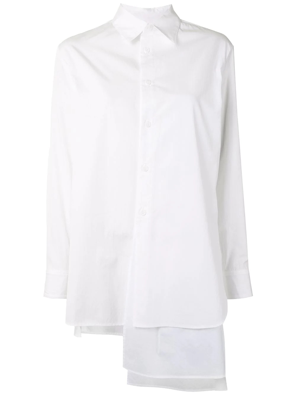 draped hem shirt - 1