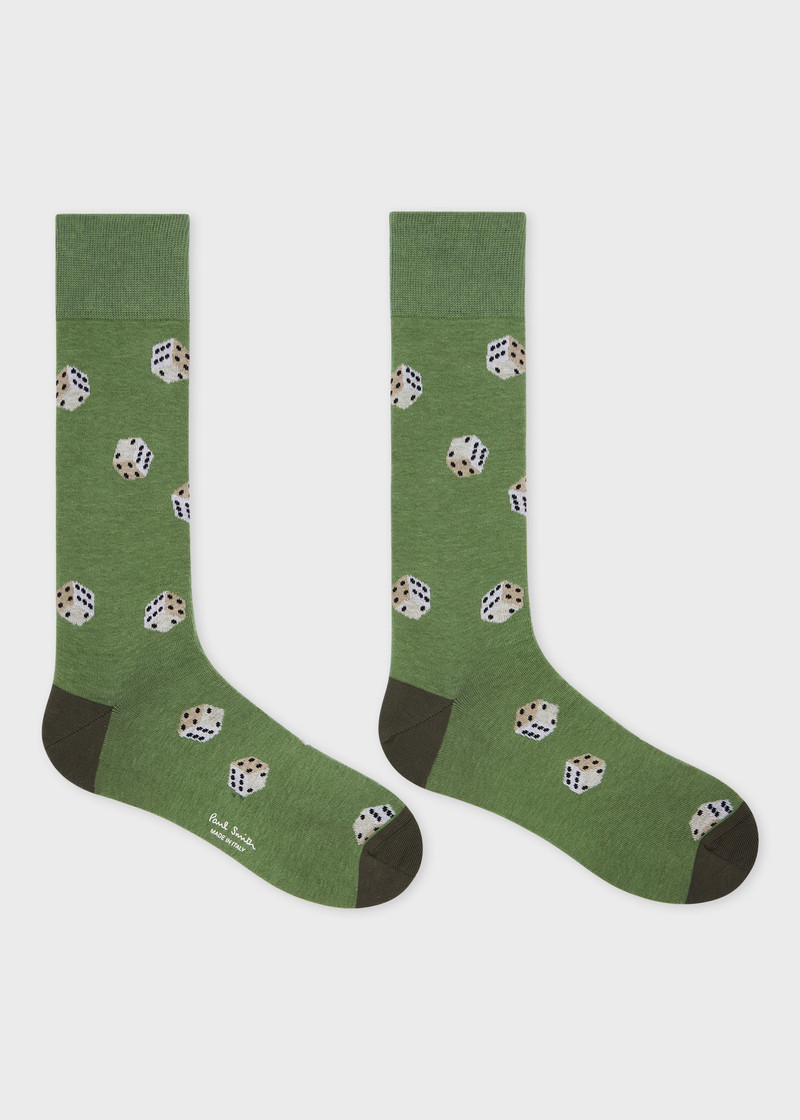 Paul Smith Green 'Dice' Socks outlook