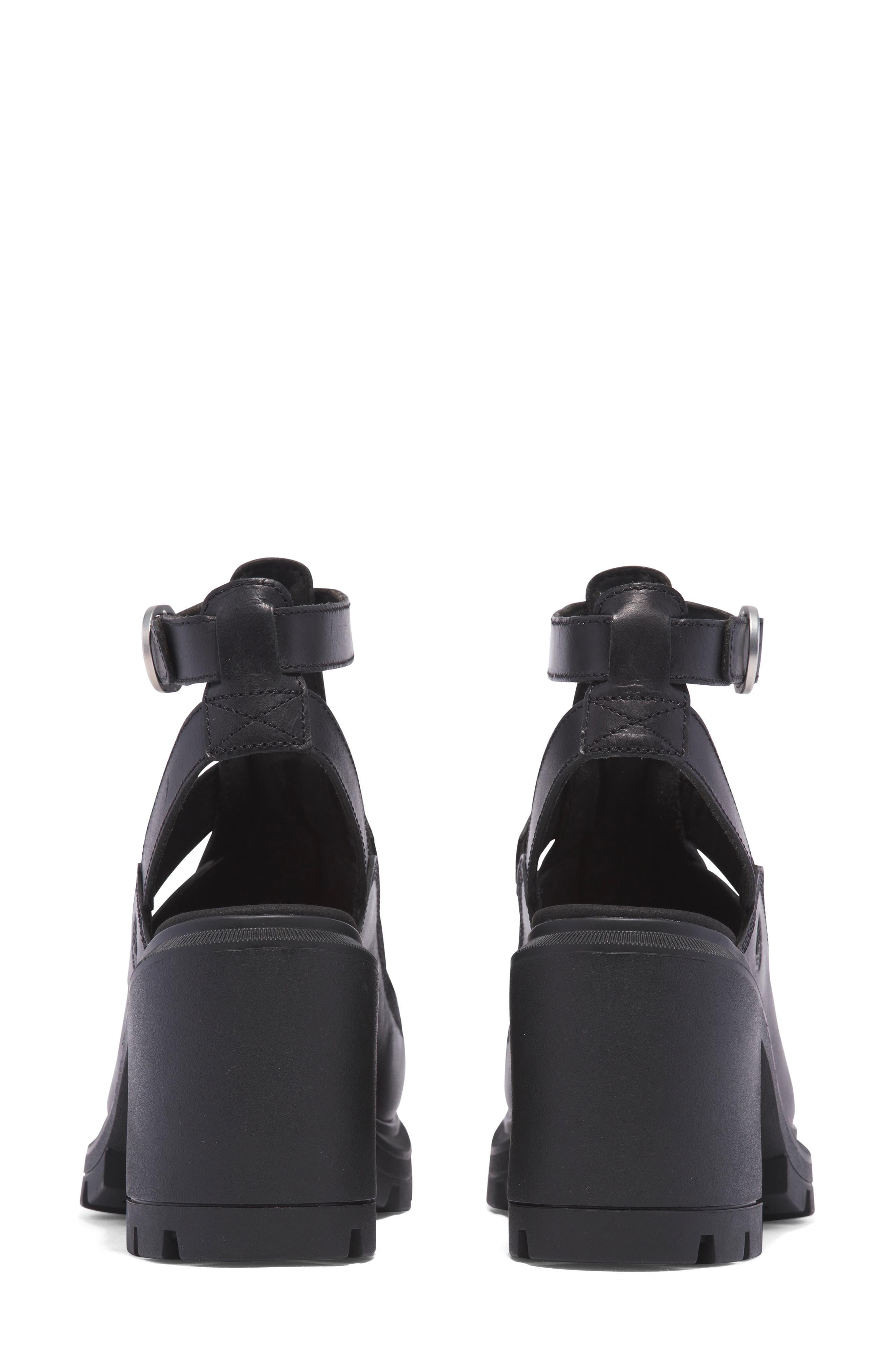 Timberland Allington Heights Platform Fisherman Sandal in Black Full Grain at Nordstrom - 5