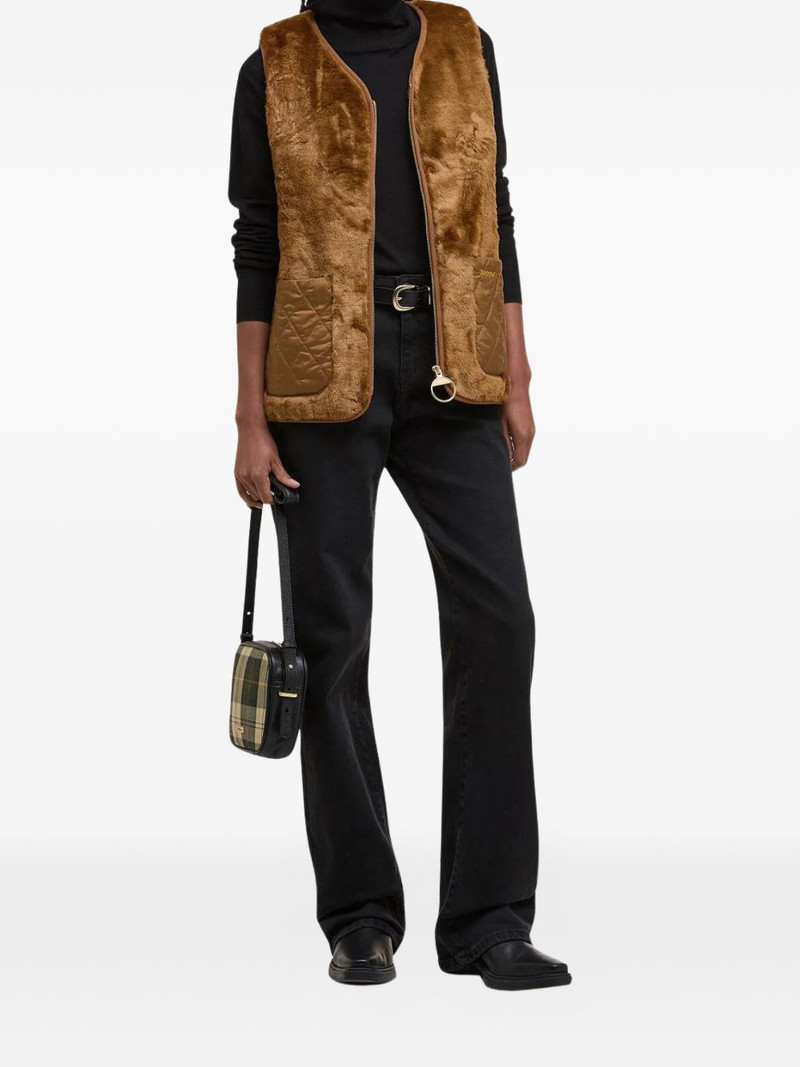 Barbour faux fur quilted gilet outlook