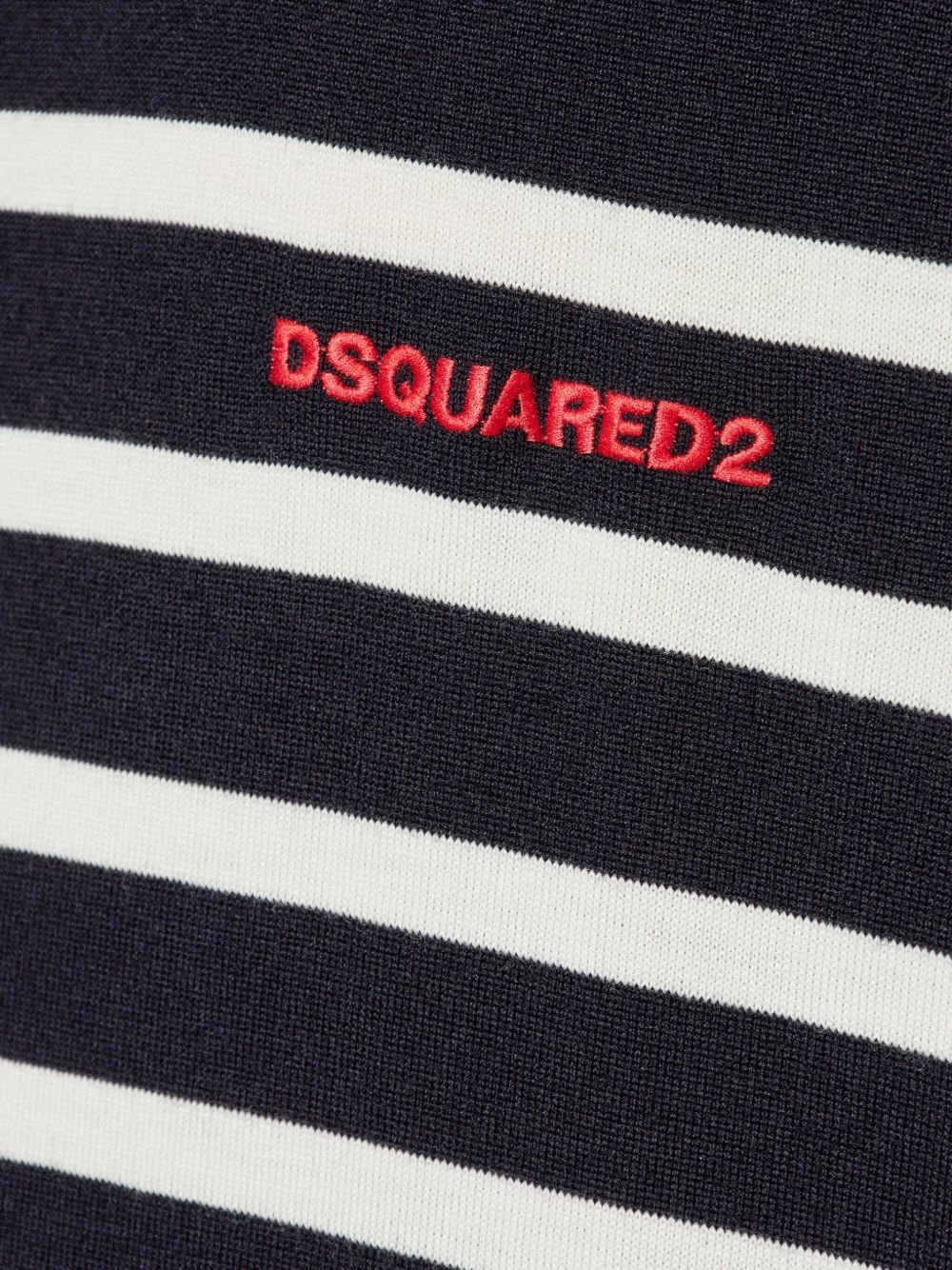 logo-detail striped sweater - 5