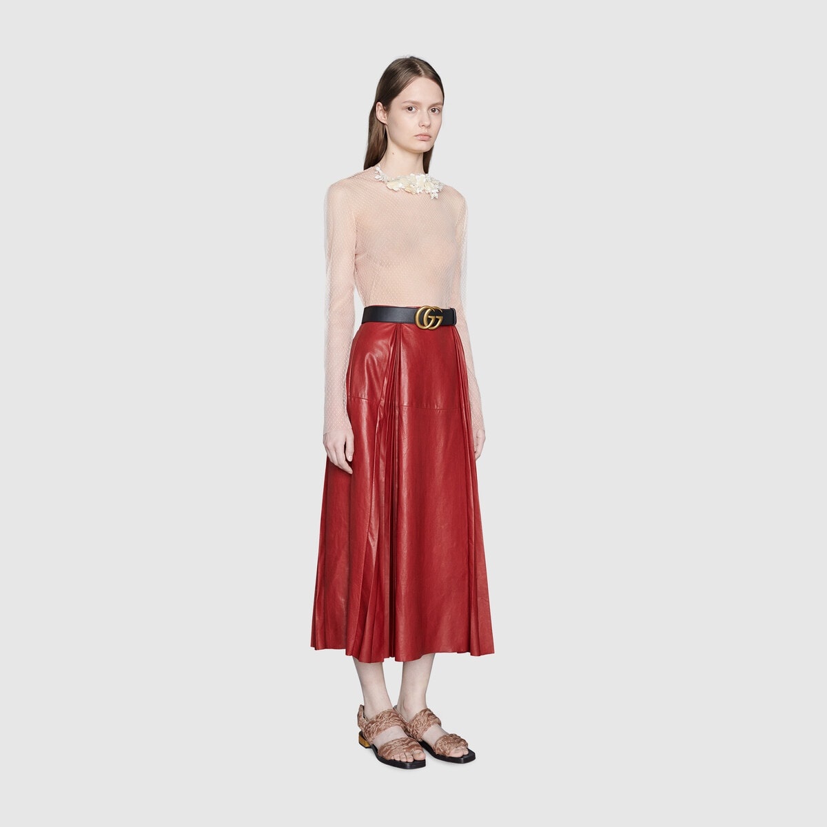 2015 Re-Edition leather skirt - 2