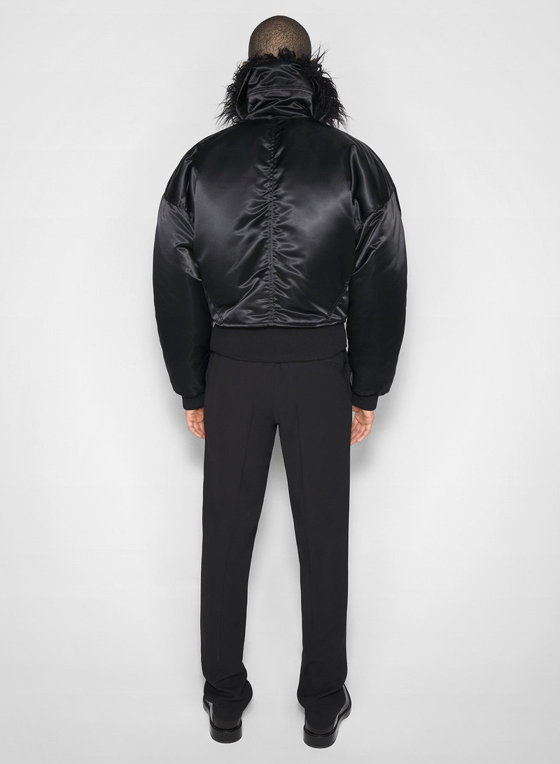 black faux-fur collar bomber 3