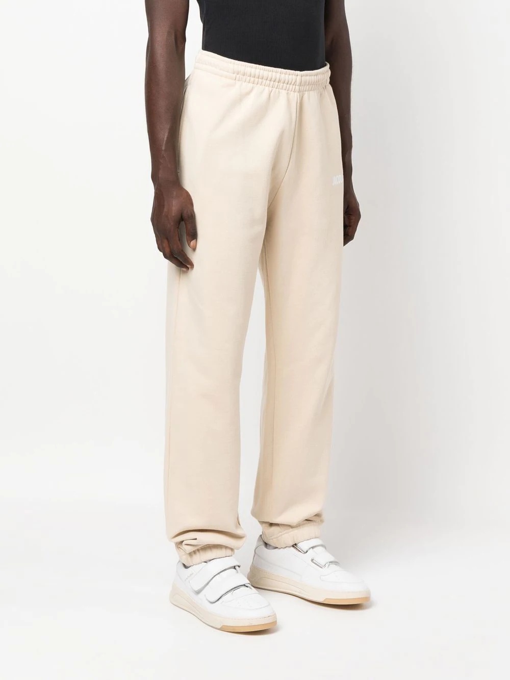 logo-print organic cotton track pants - 4