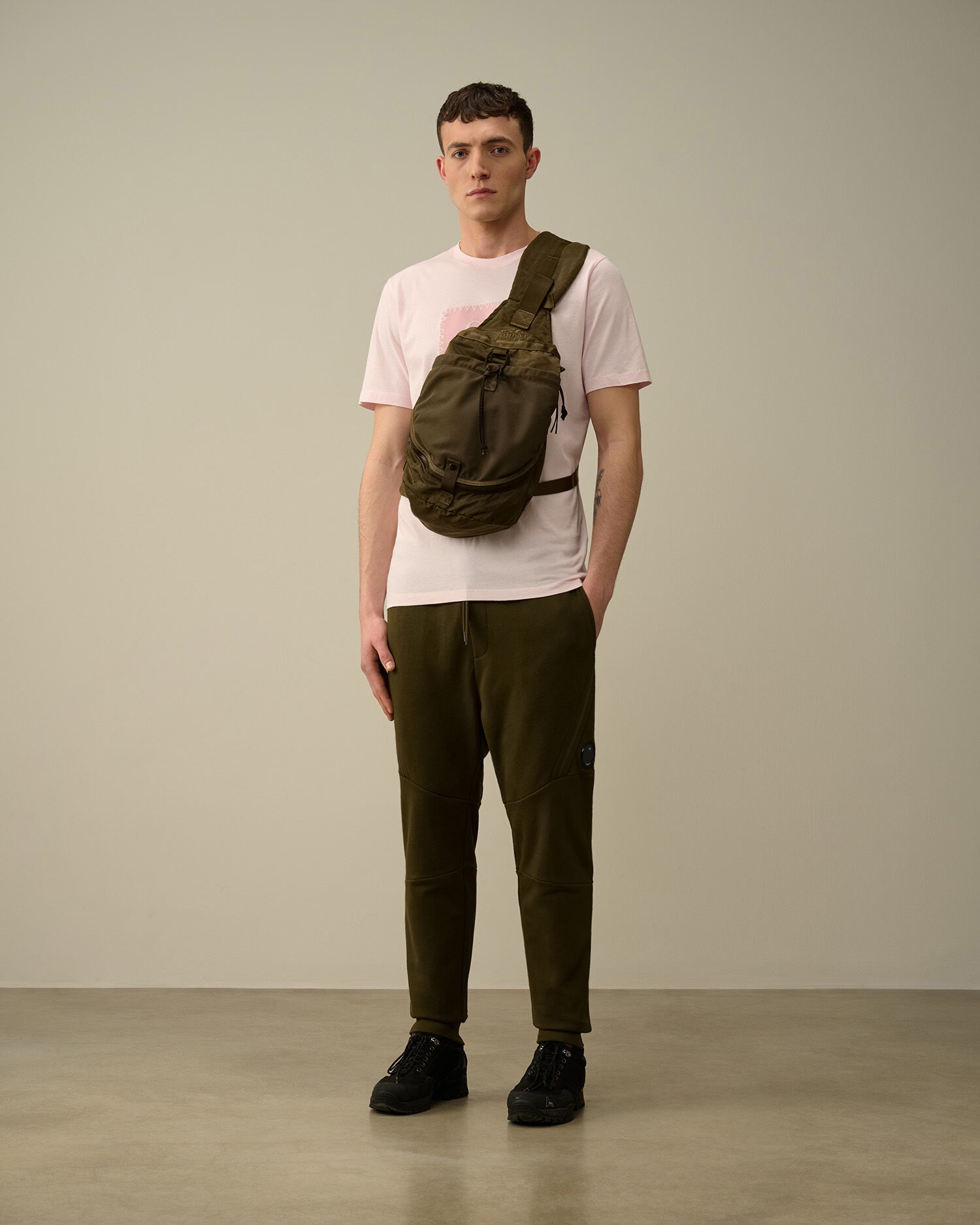 Diagonal Raised Fleece Sweatpants - 6