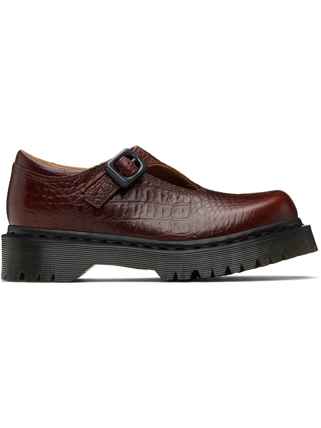 Burgundy Regina Mary Jane Loafers - 1