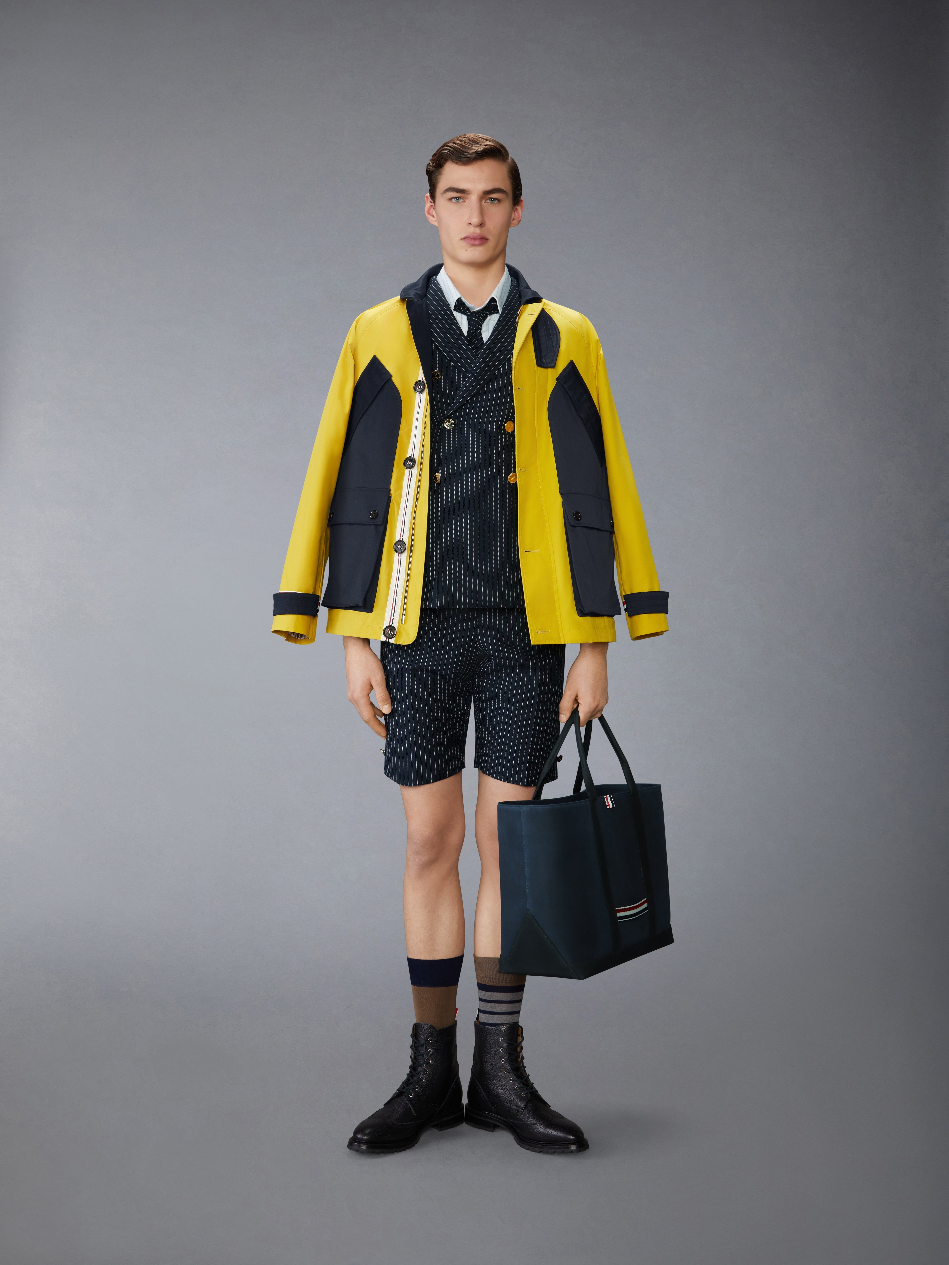CROPPED SHAWL COLLAR FIELD JACKET - 4