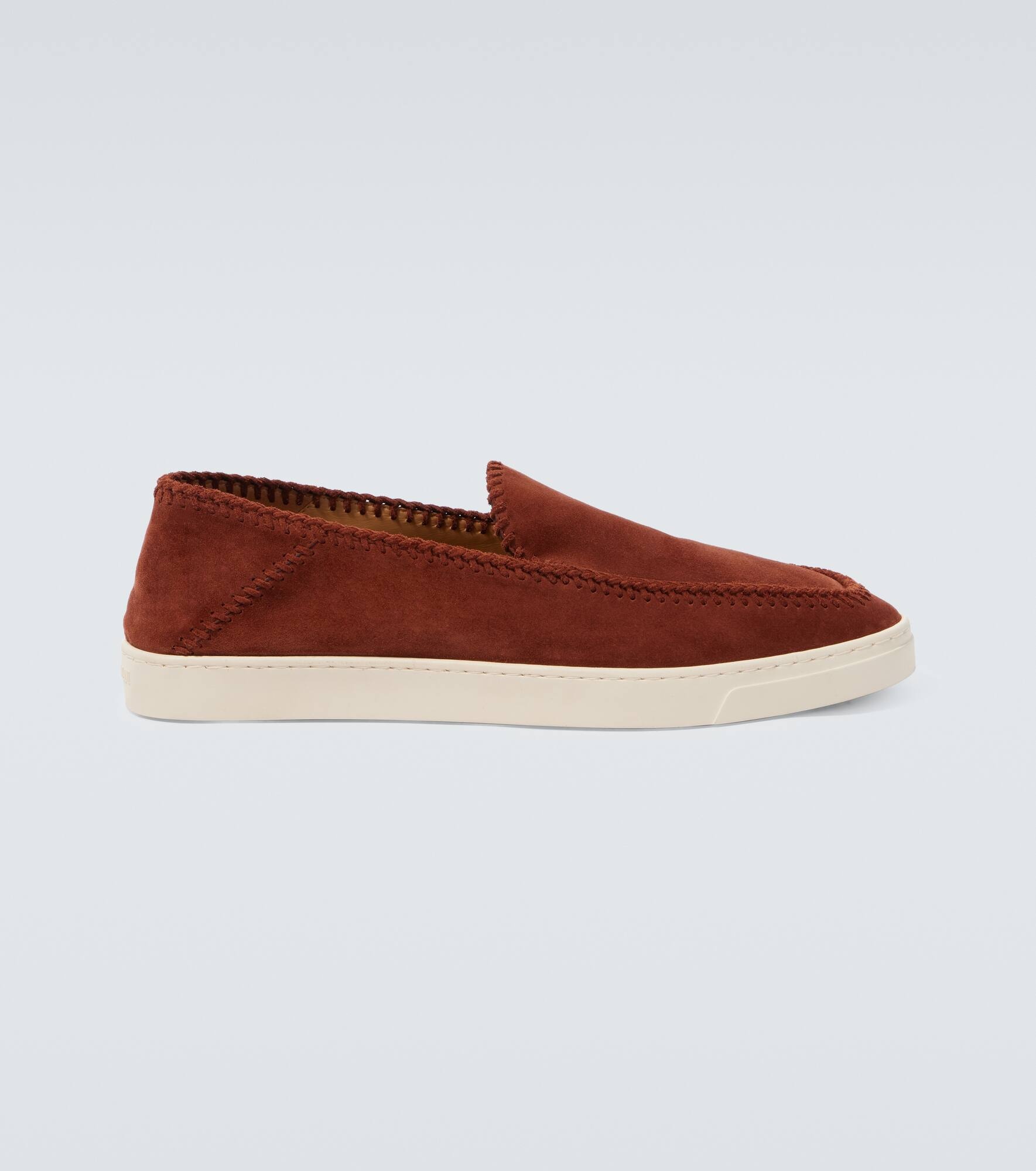 Suede slip-on shoes - 1