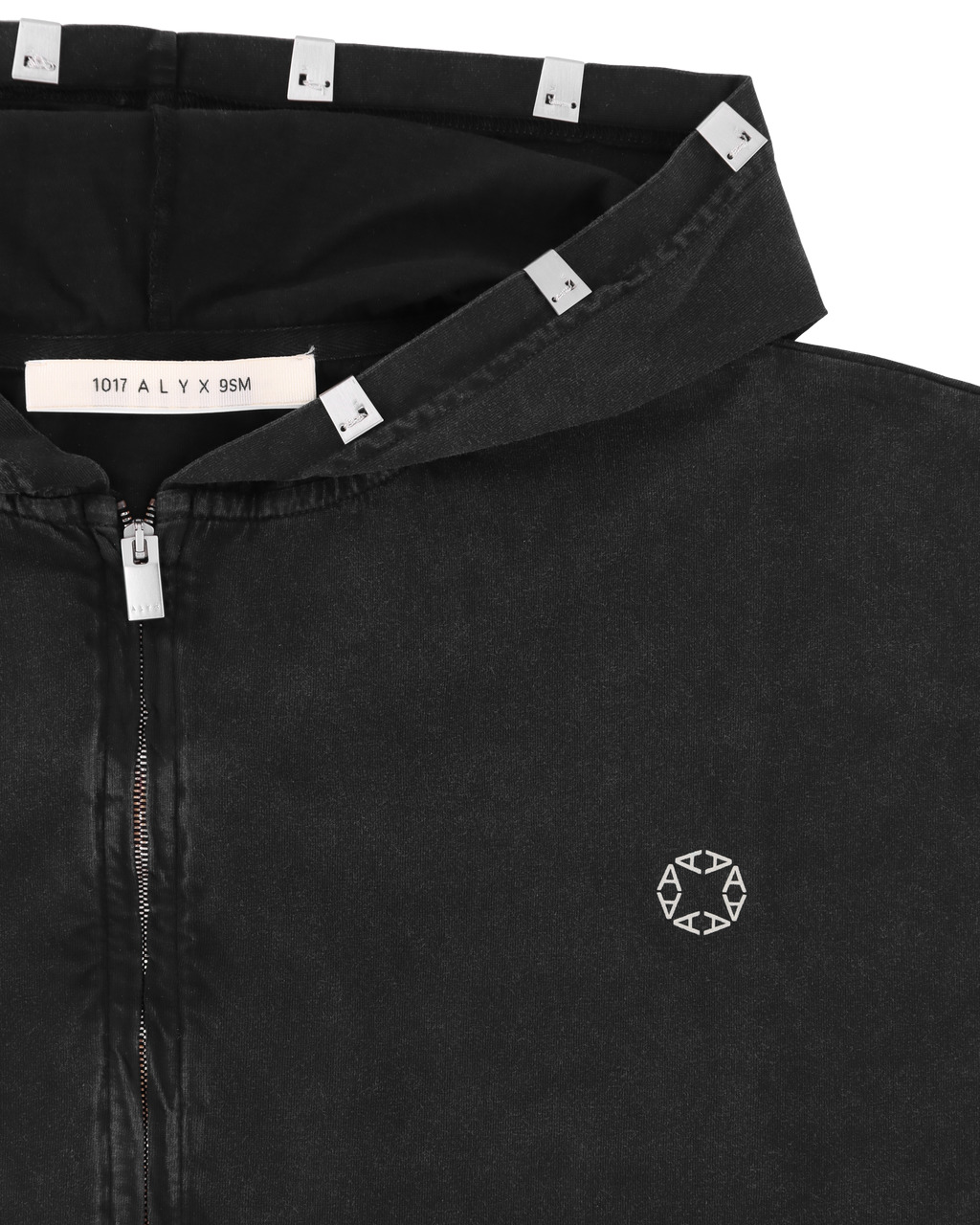 ZIP HOODIE WITH LIGTHERCAP DETAILING - 3