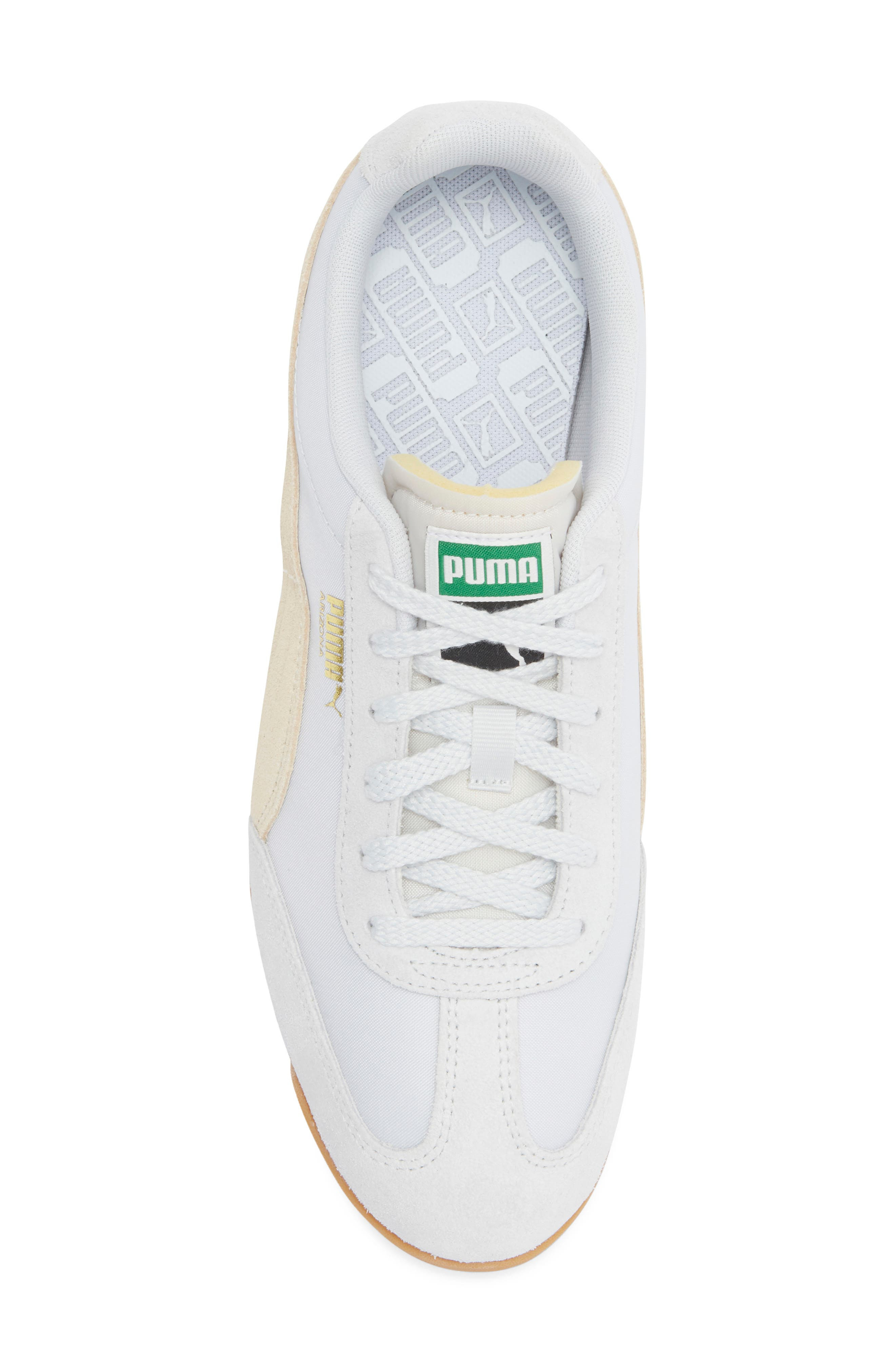 PUMA Arizona Nylon Sneaker in Silver Mist/Canvas/Puma Gold at Nordstrom - 5