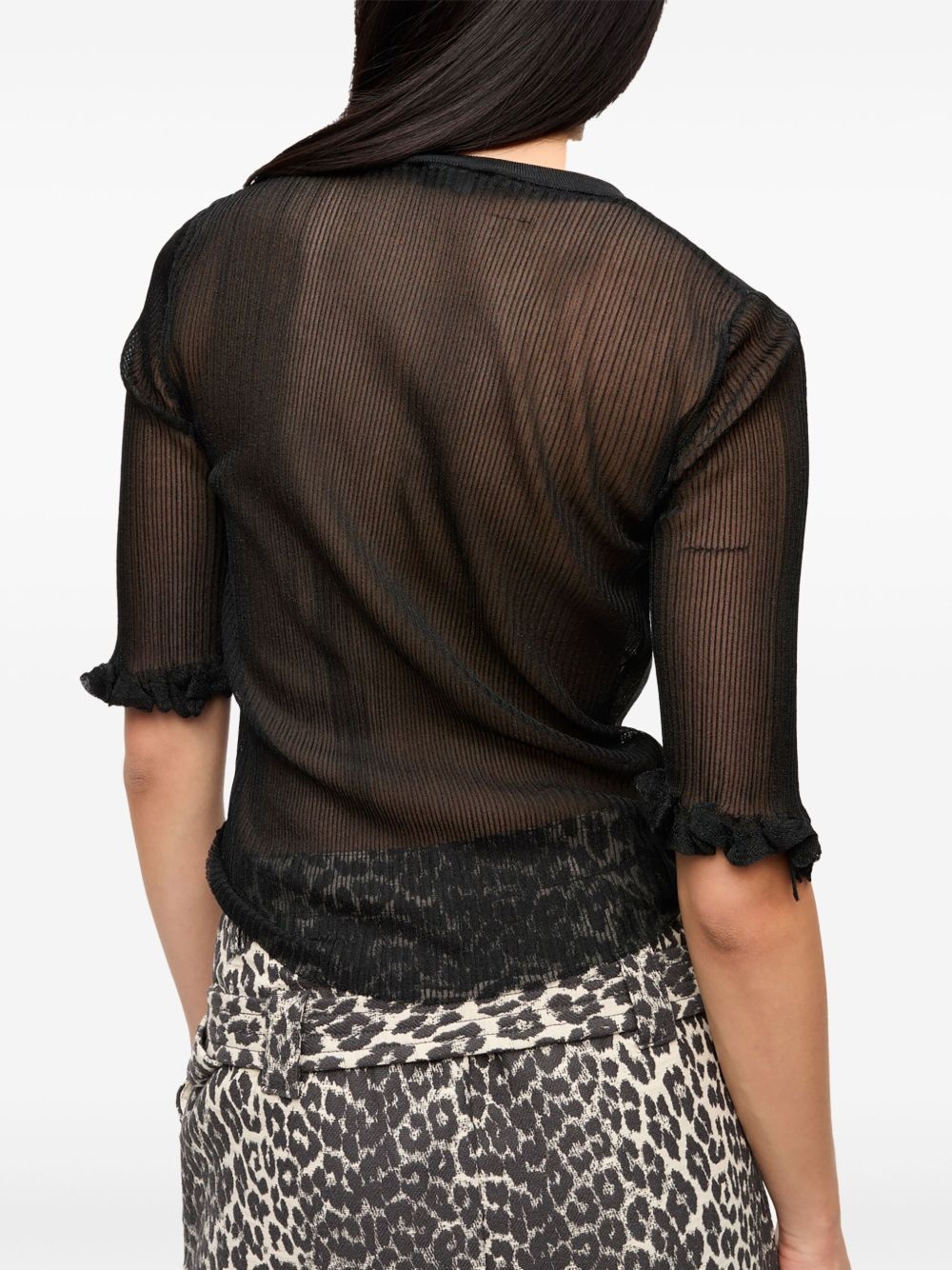 logo-jacquard T-shirt - 4