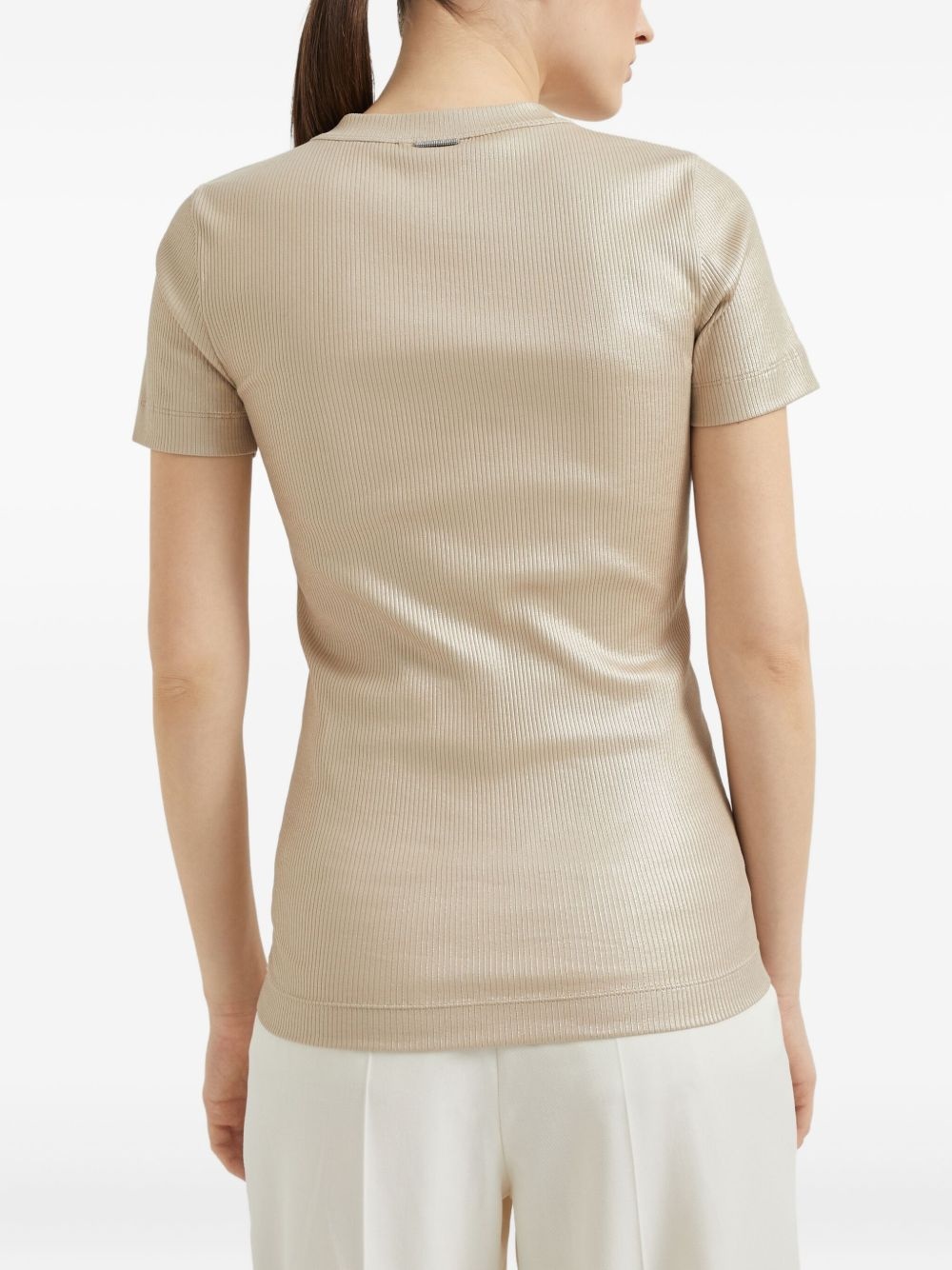ribbed T-shirt - 3