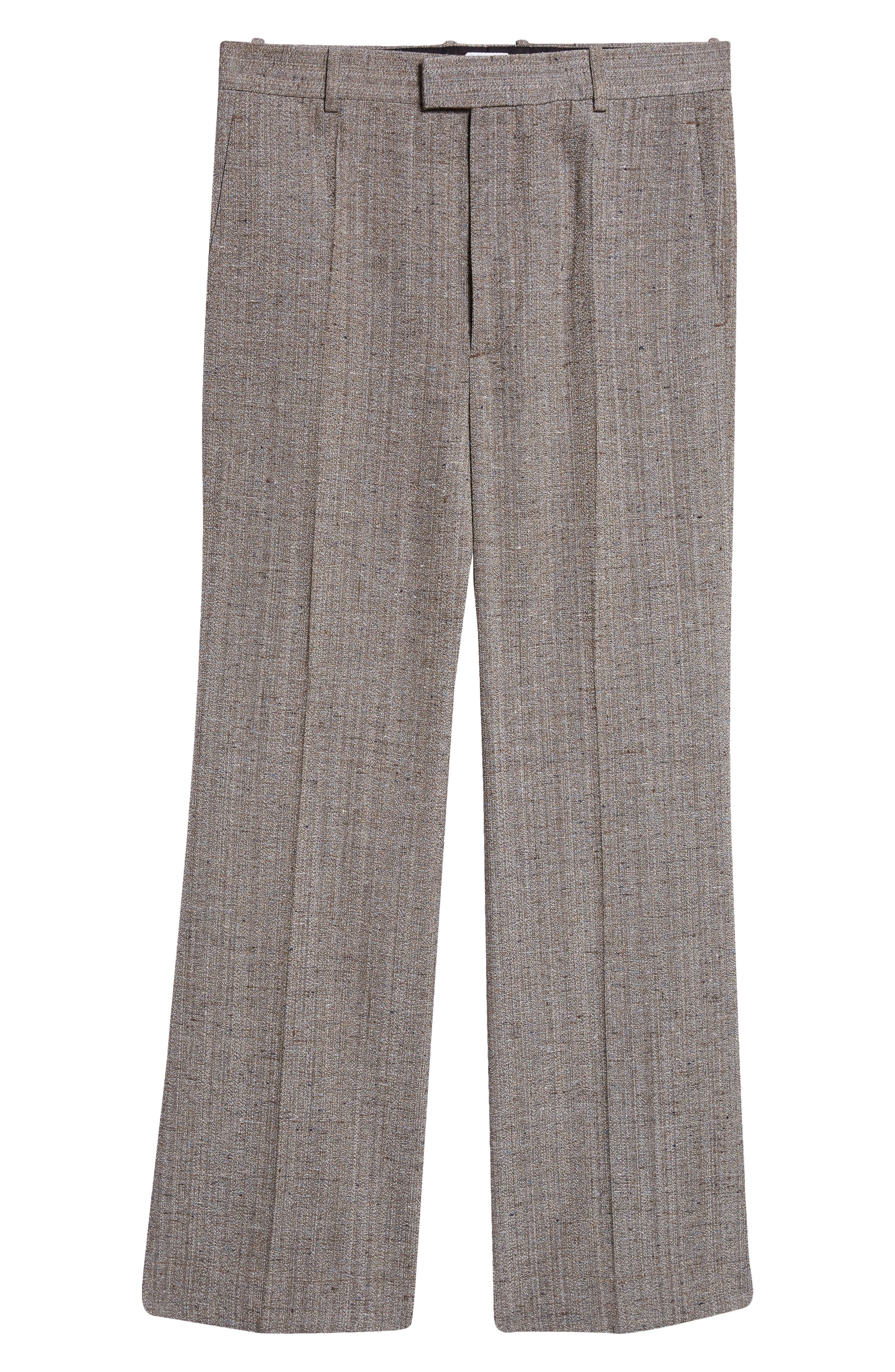 Bottega Veneta Knotted Mélange Trousers in Brown/White/Blue at Nordstrom - 6