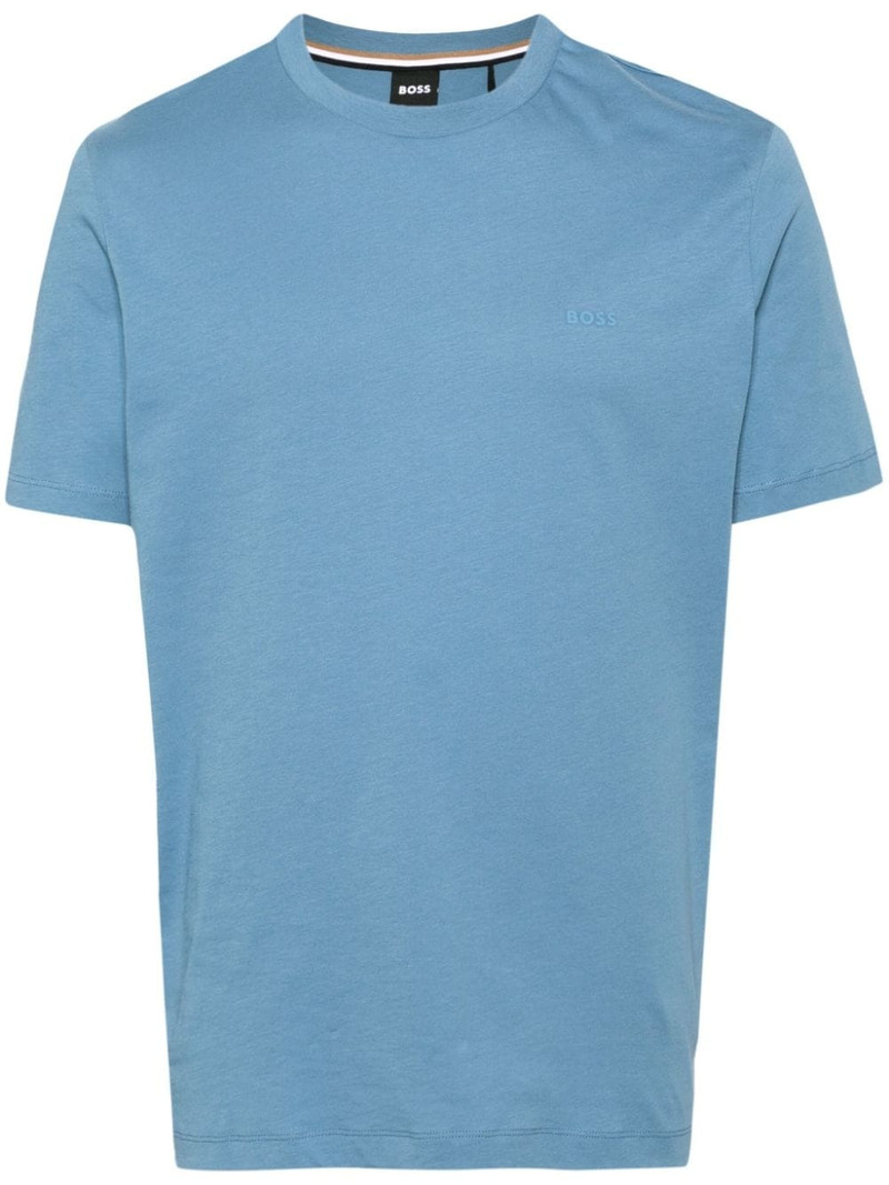 raised-logo cotton T-shirt 1