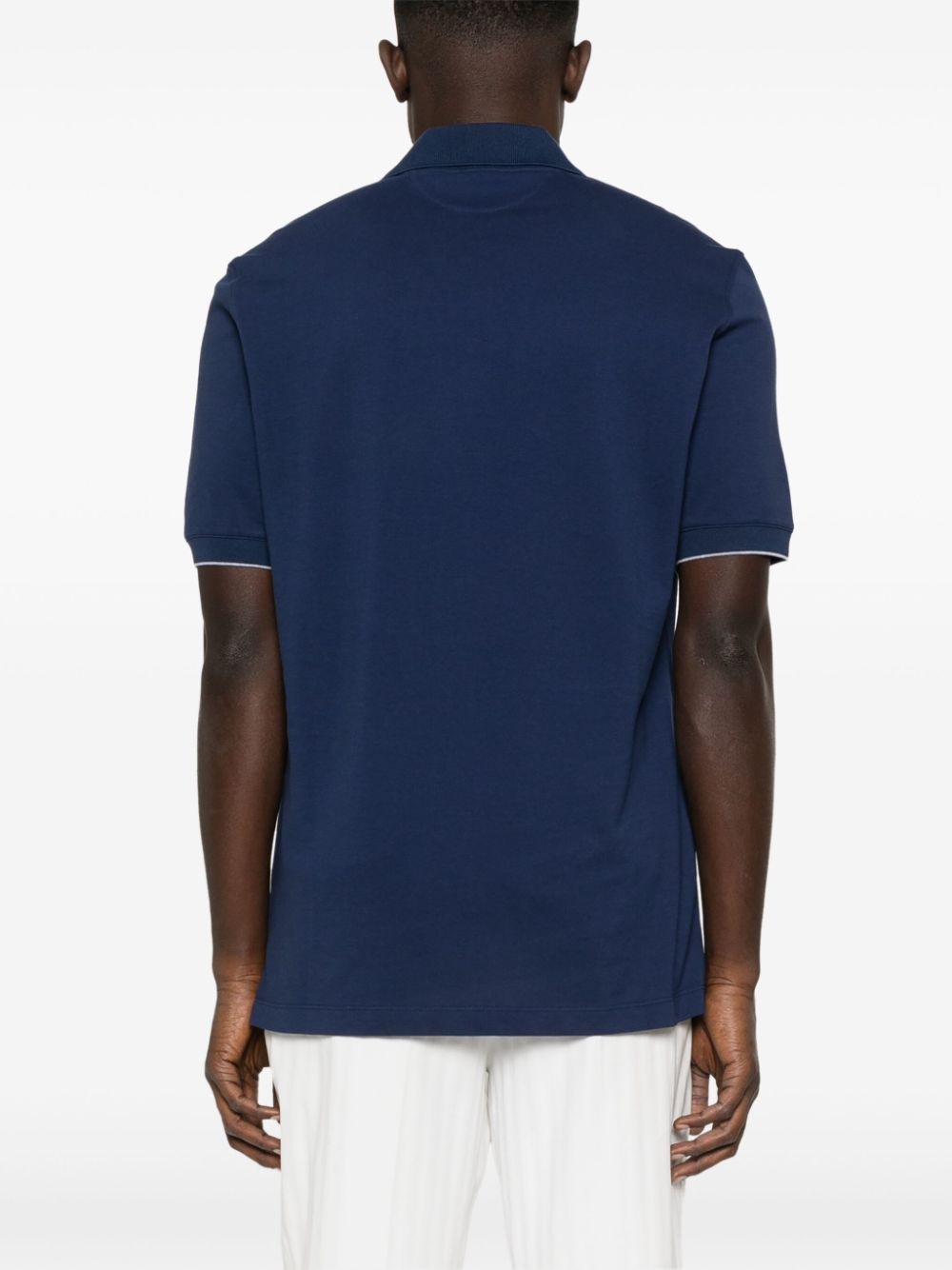 logo-print polo shirt - 3