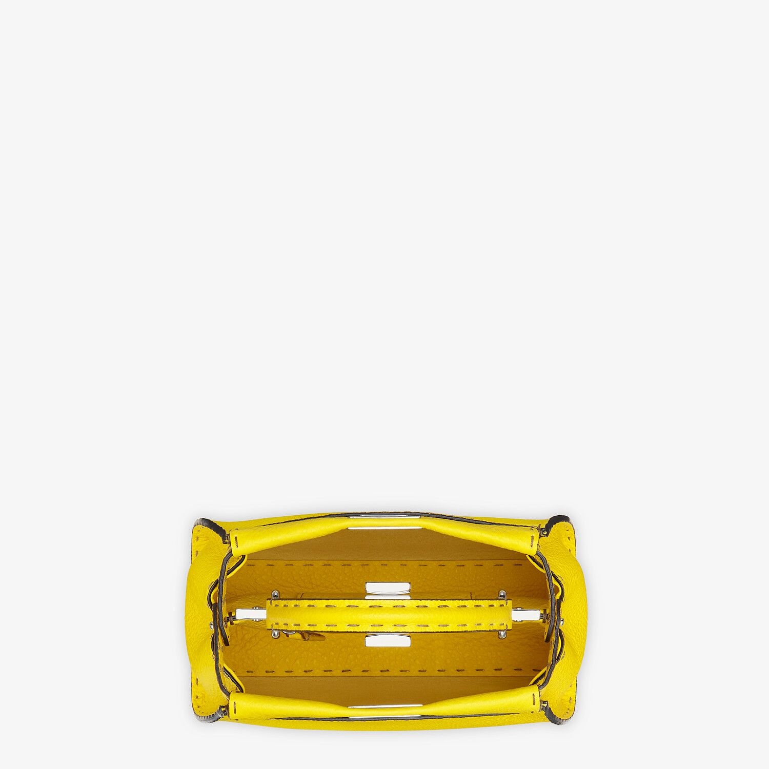 Yellow Cuoio Romano leather bag - 4