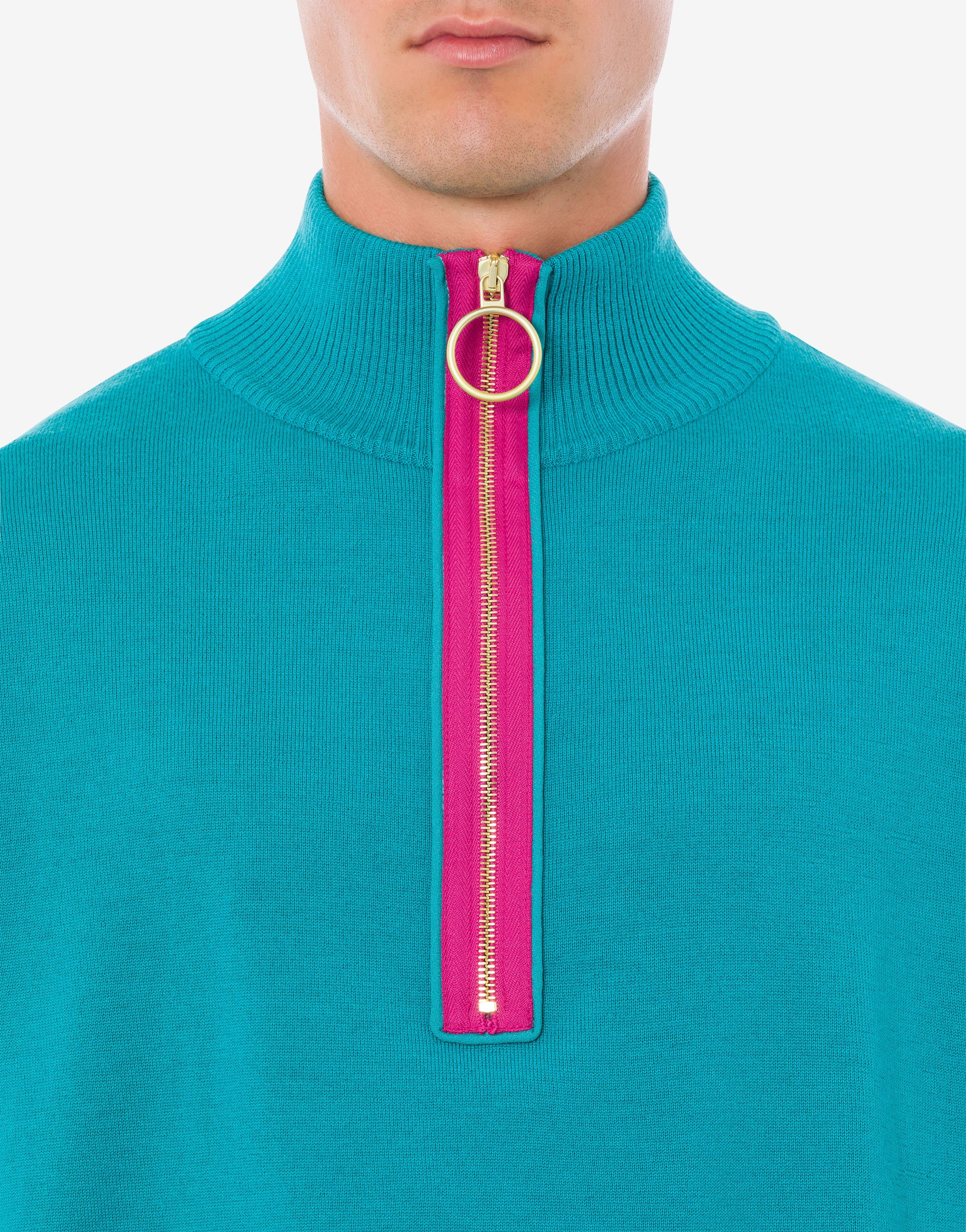 RING PULLER POLO-NECK SWEATER - 4