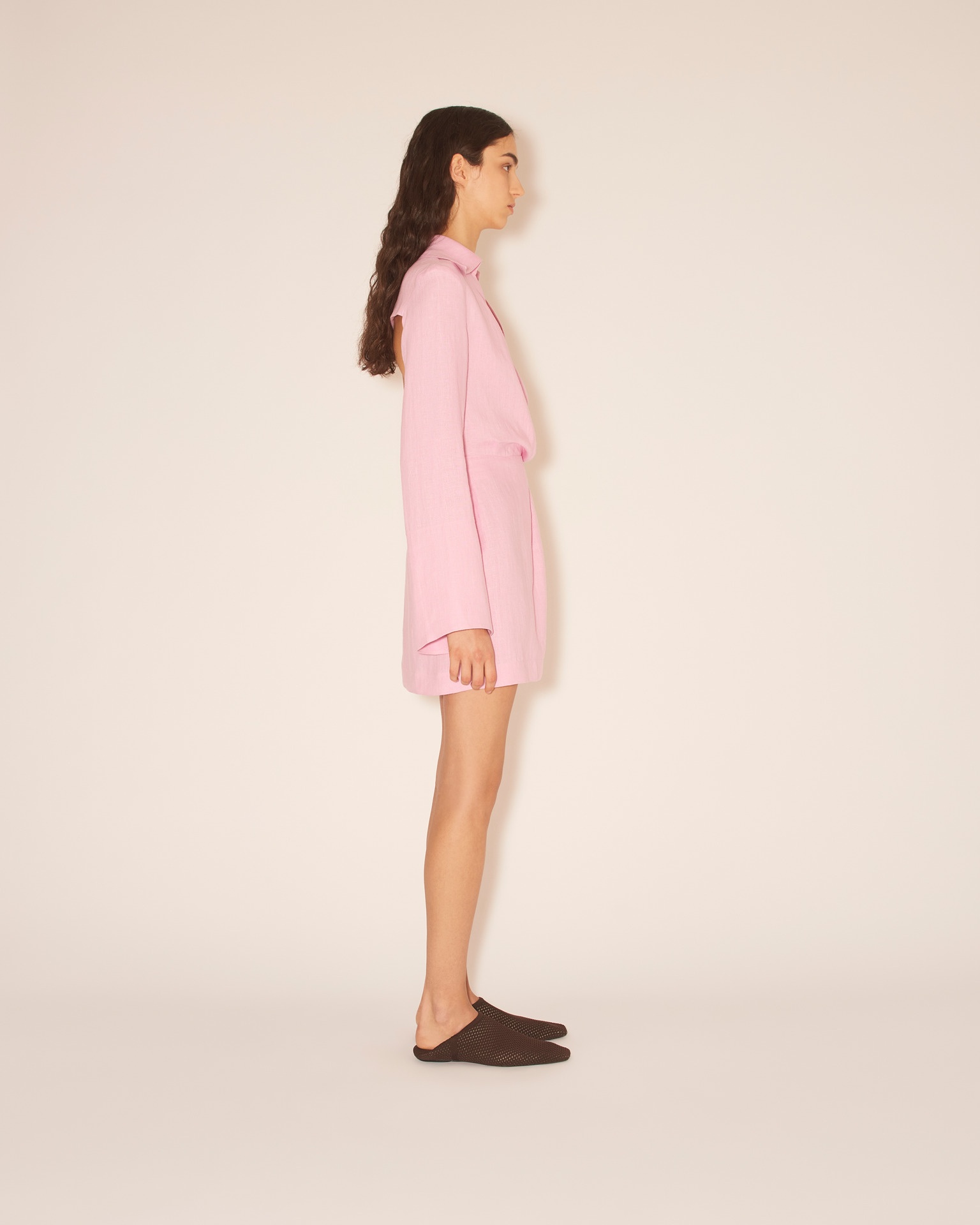 ESMA - Mini wrap dress - Hot pink - 4