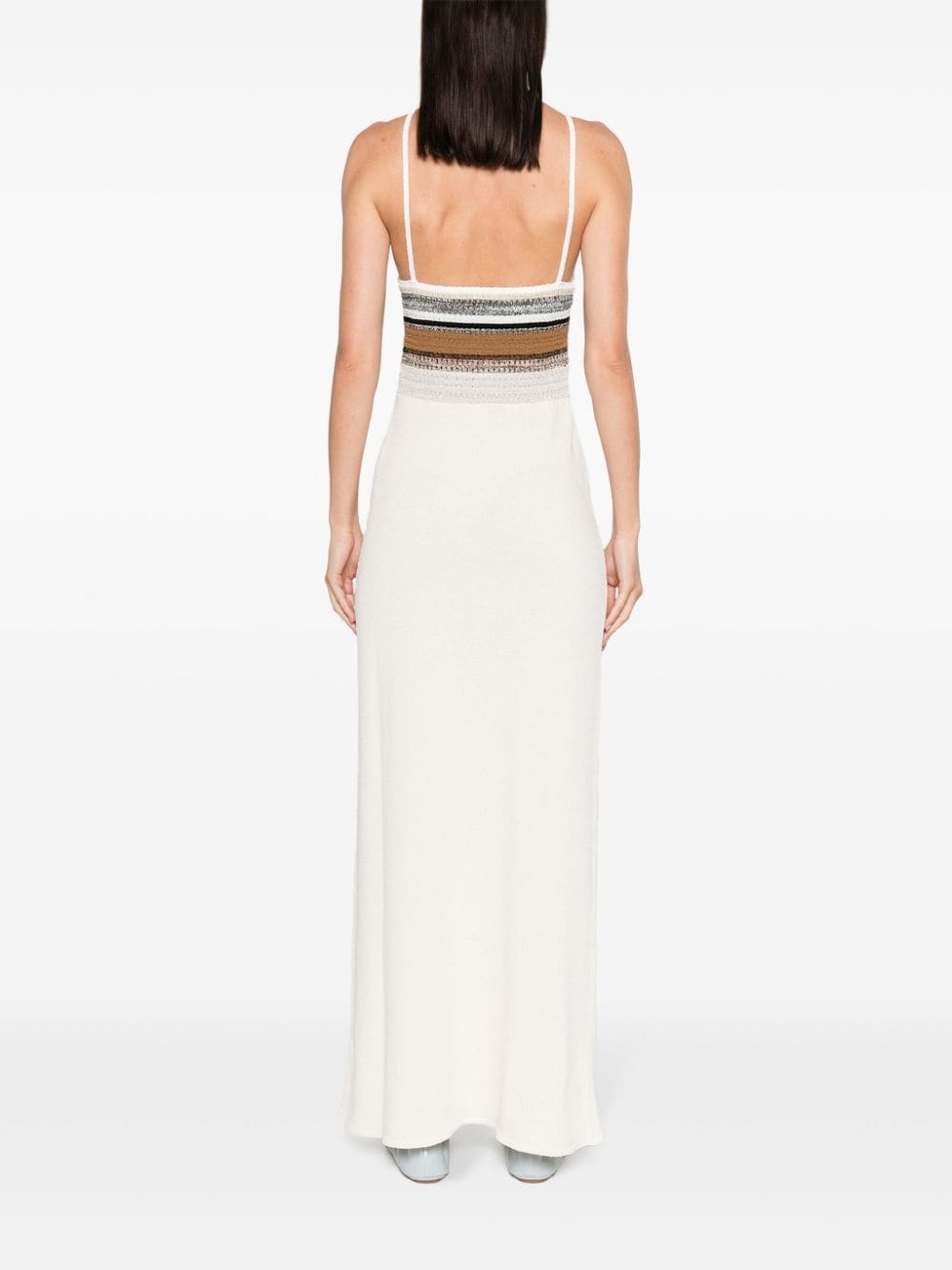 Naomi halterneck knitted maxi dress - 4