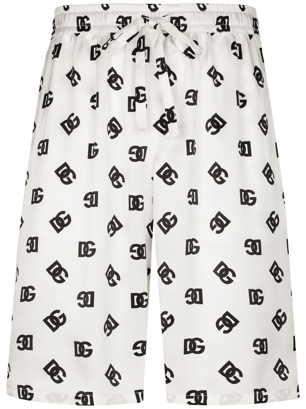 logo-print drawstring Bermuda shorts - 1