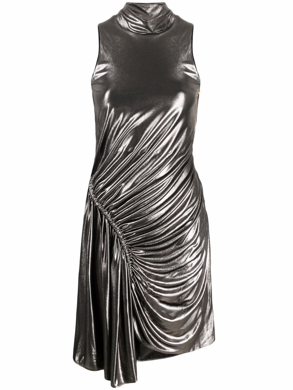 ruched sleeveless mini dress - 1