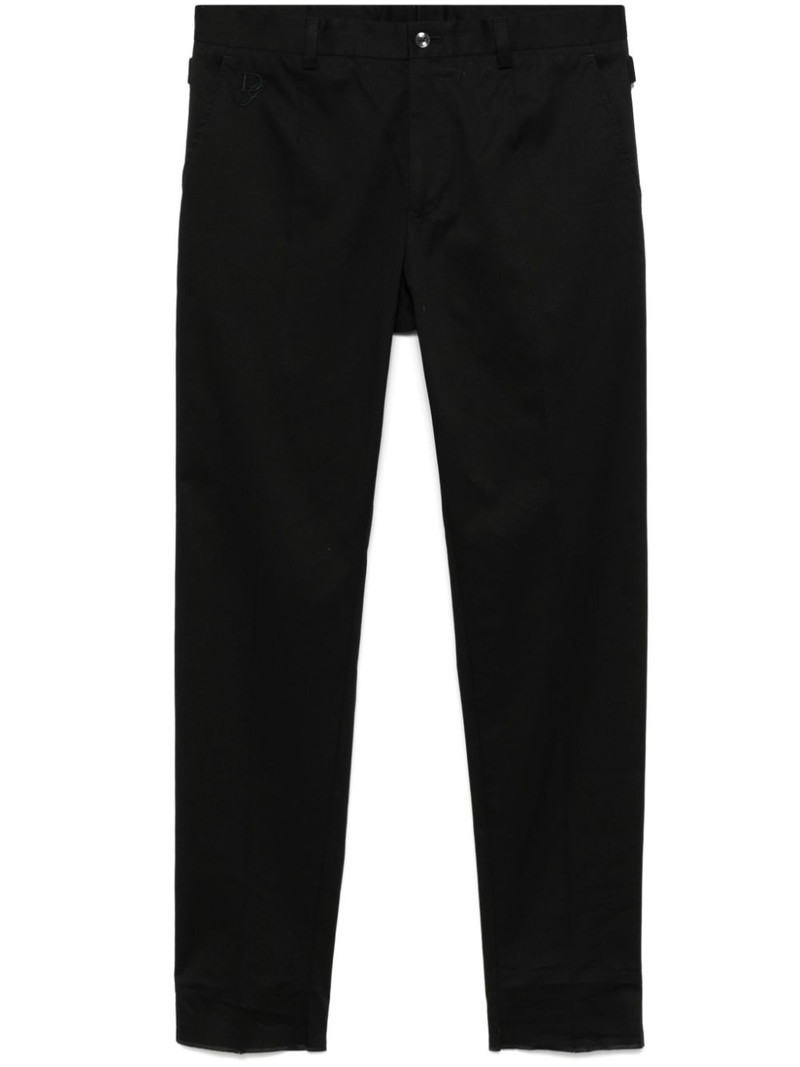 logo-embroidered trousers 1