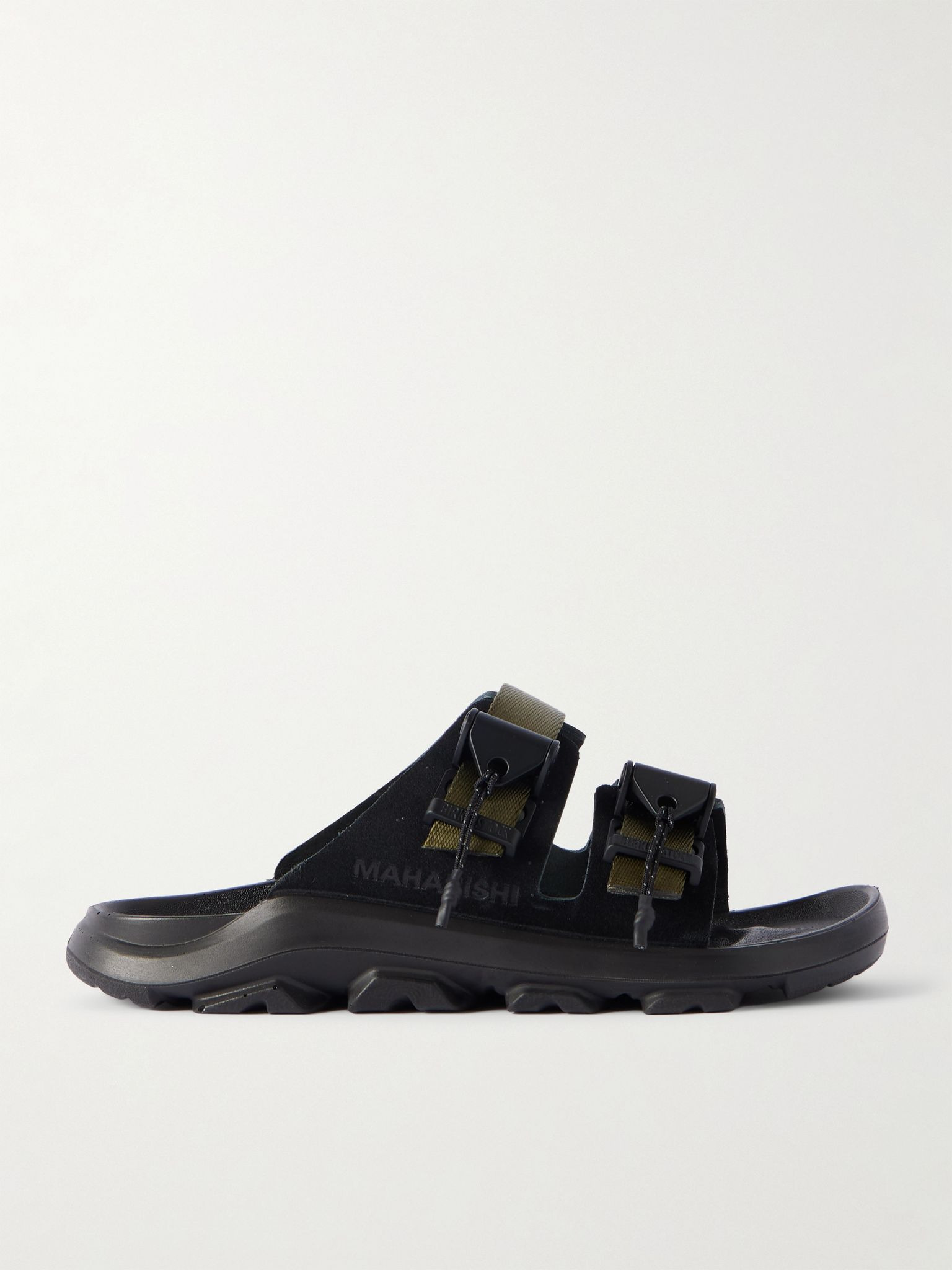 + Maharishi Mogami Terra Tech Suede Sandals Black - 1