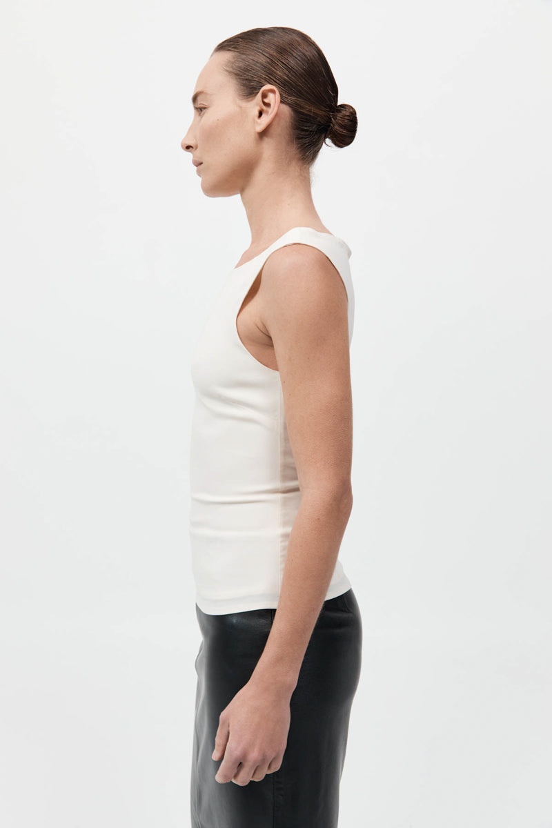 Slim Bateau Top - Off White - 3