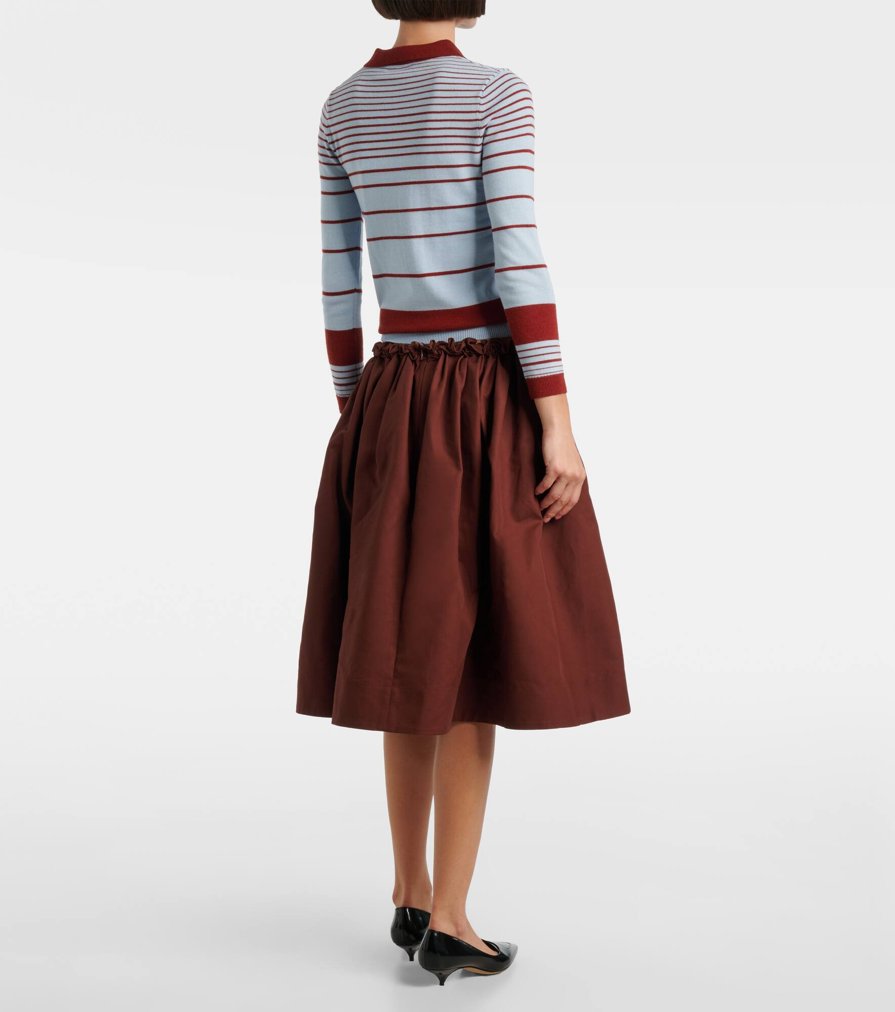 Striped polo sweater - 3