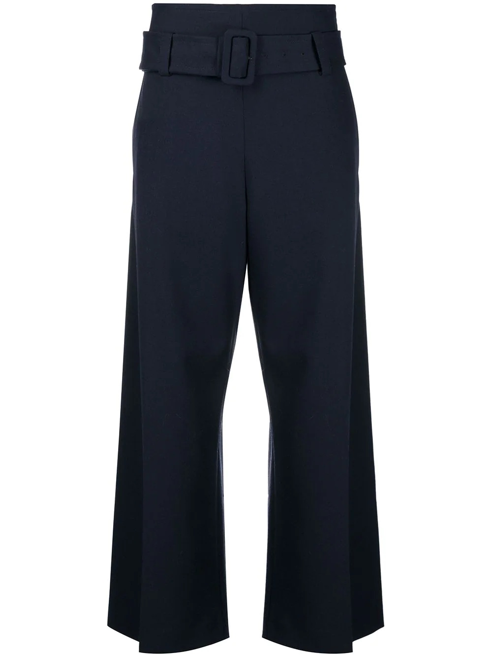 high waist cropped trousers - 1