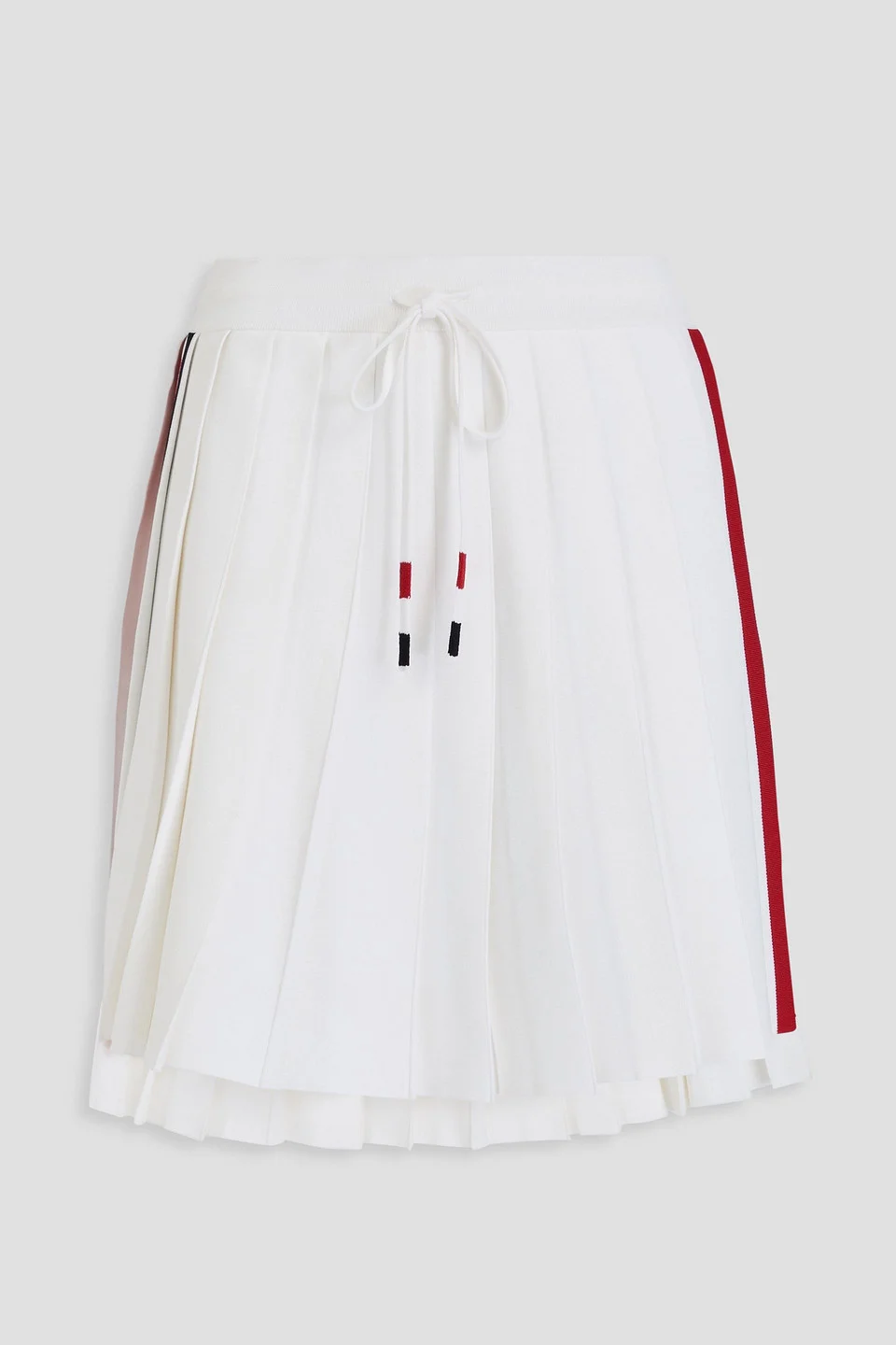 Pleated knitted mini skirt - 1