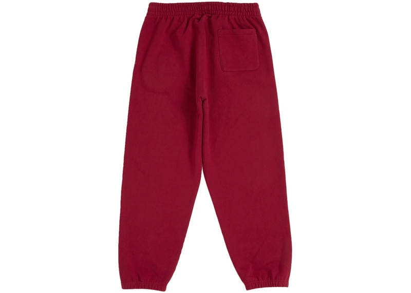 Supreme Supreme Satin Appliqué Sweatpant (FW25) Red outlook