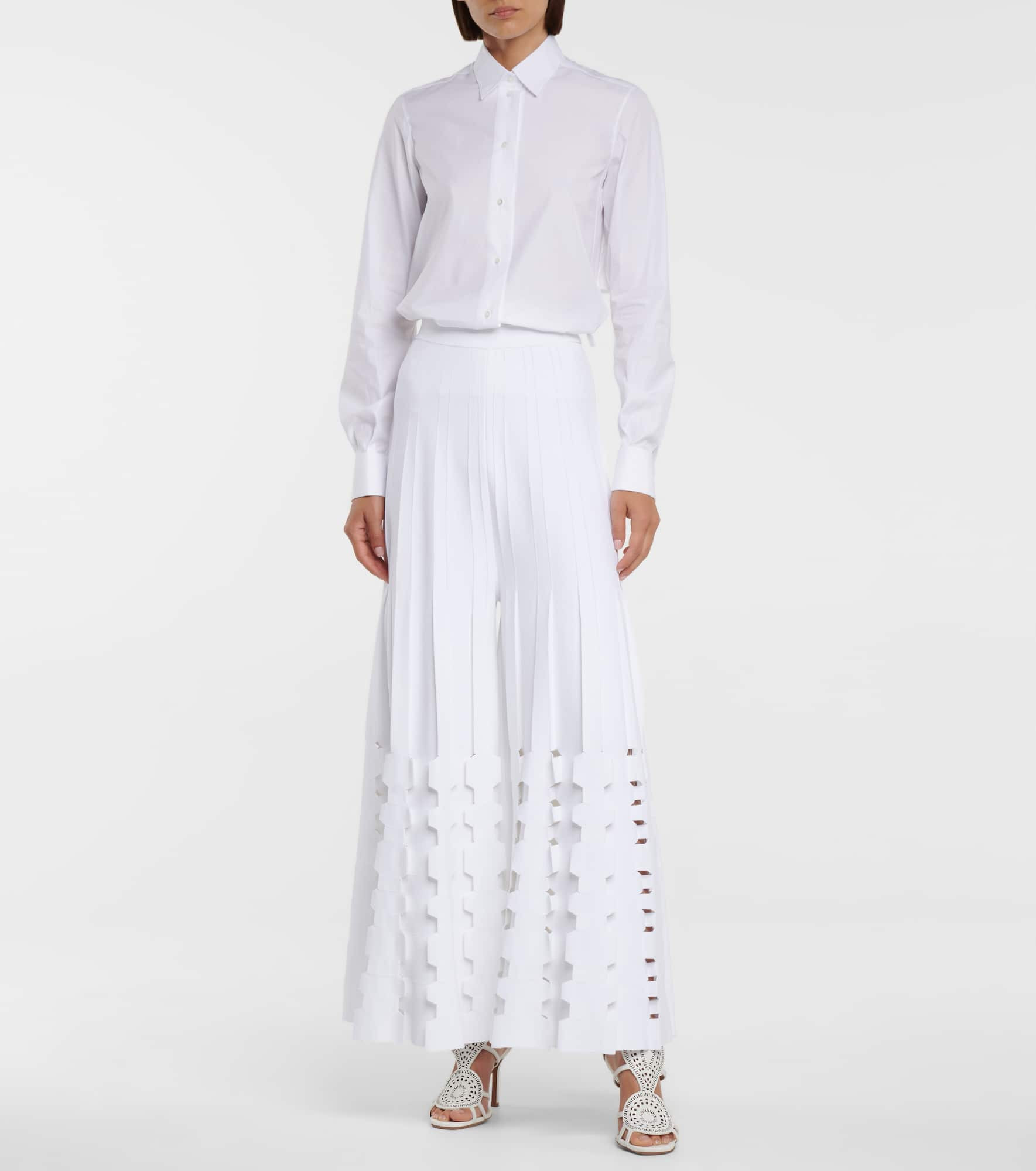 Cotton-blend poplin shirt - 2