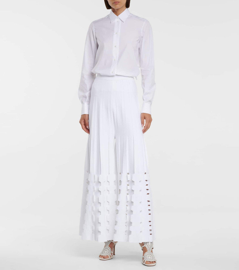 Alaïa Cotton-blend poplin shirt outlook