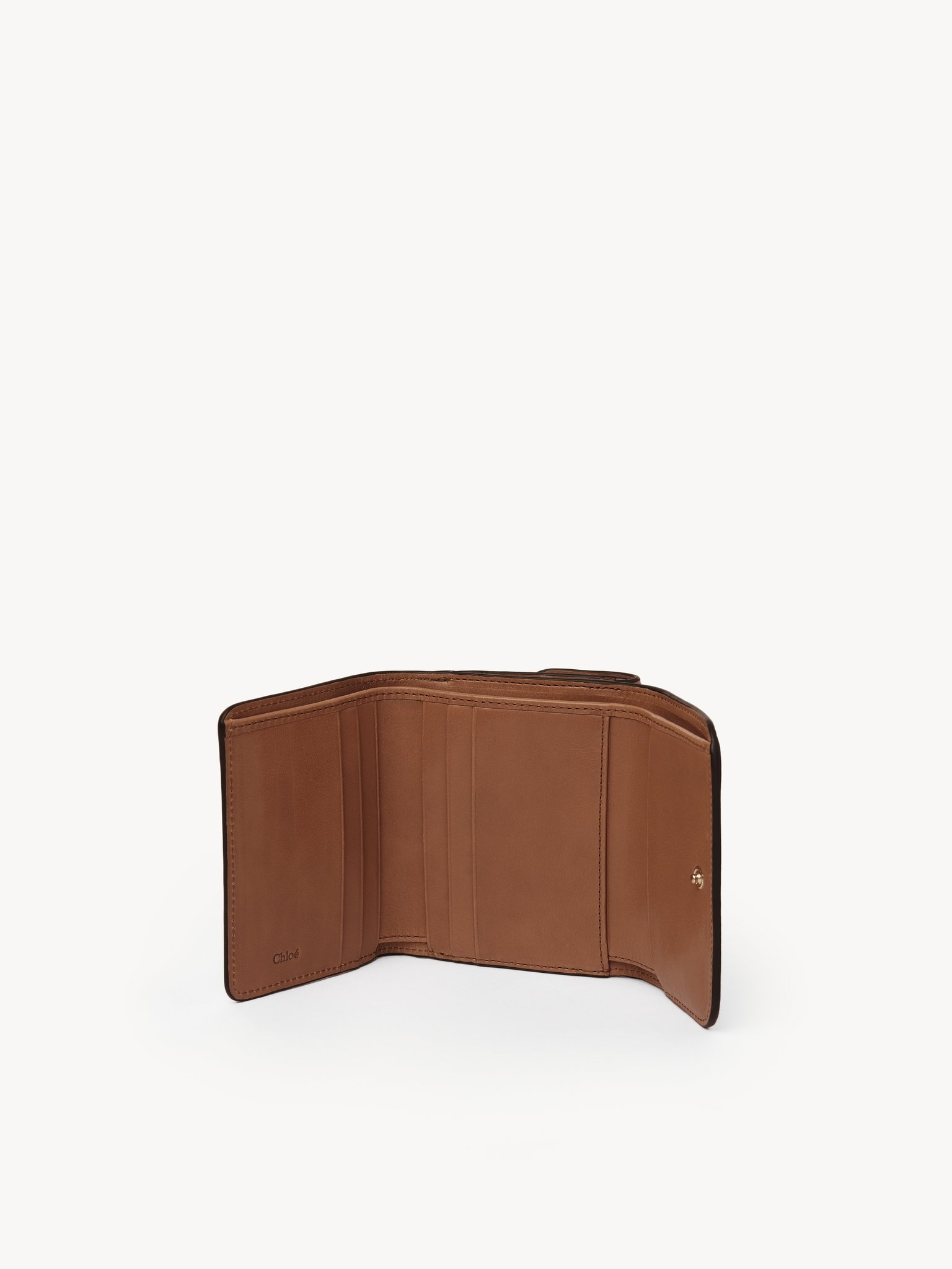 C CHLOÉ SMALL TRI-FOLD IN SHINY LEATHER - 3