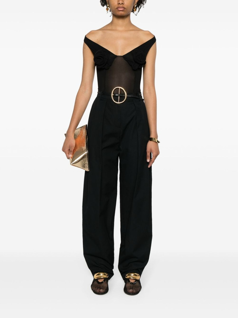 MAGDA BUTRYM floral-appliquÃ© bodysuit outlook