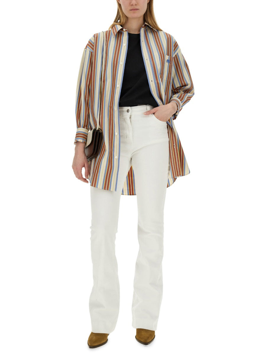 Etro Women T-Shirt With Pegasus Embroidery - 2