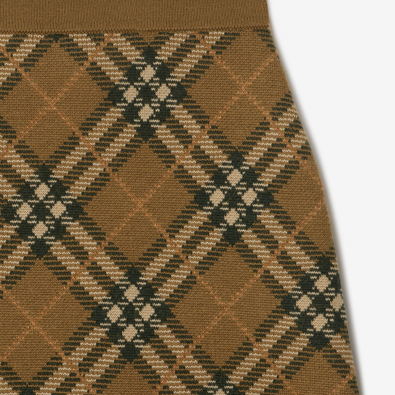 Check Wool Blend Mini Skirt 6
