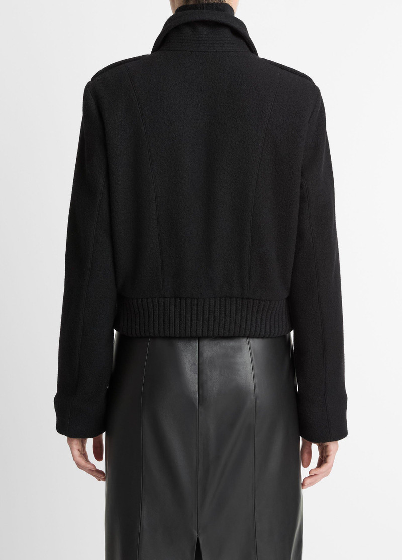 Vince Italian Wool-Blend Cropped Jacket outlook