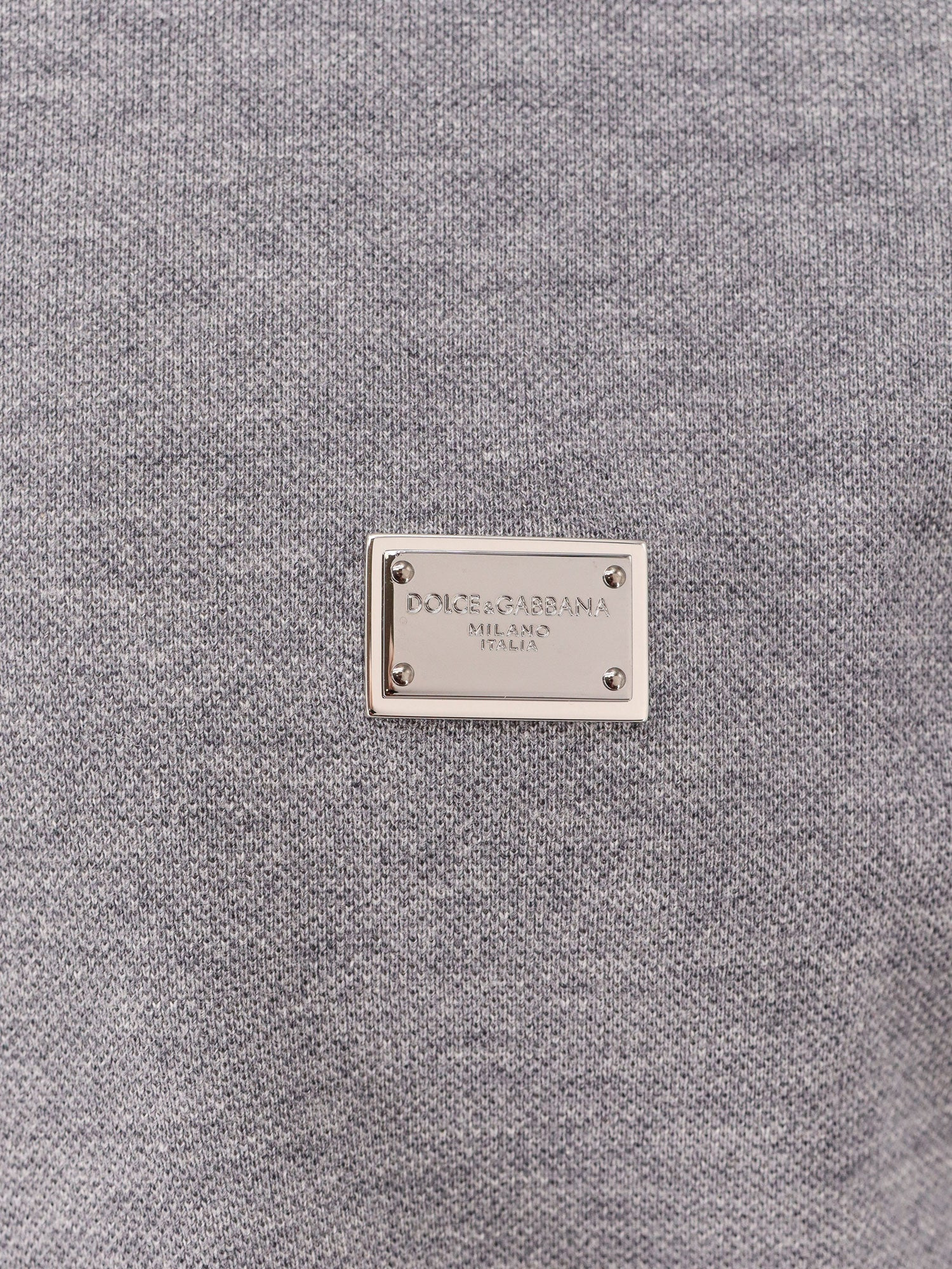 Dolce & Gabbana Cotton Polo Shirt With Dolce&Gabbana Milano Plate - 4