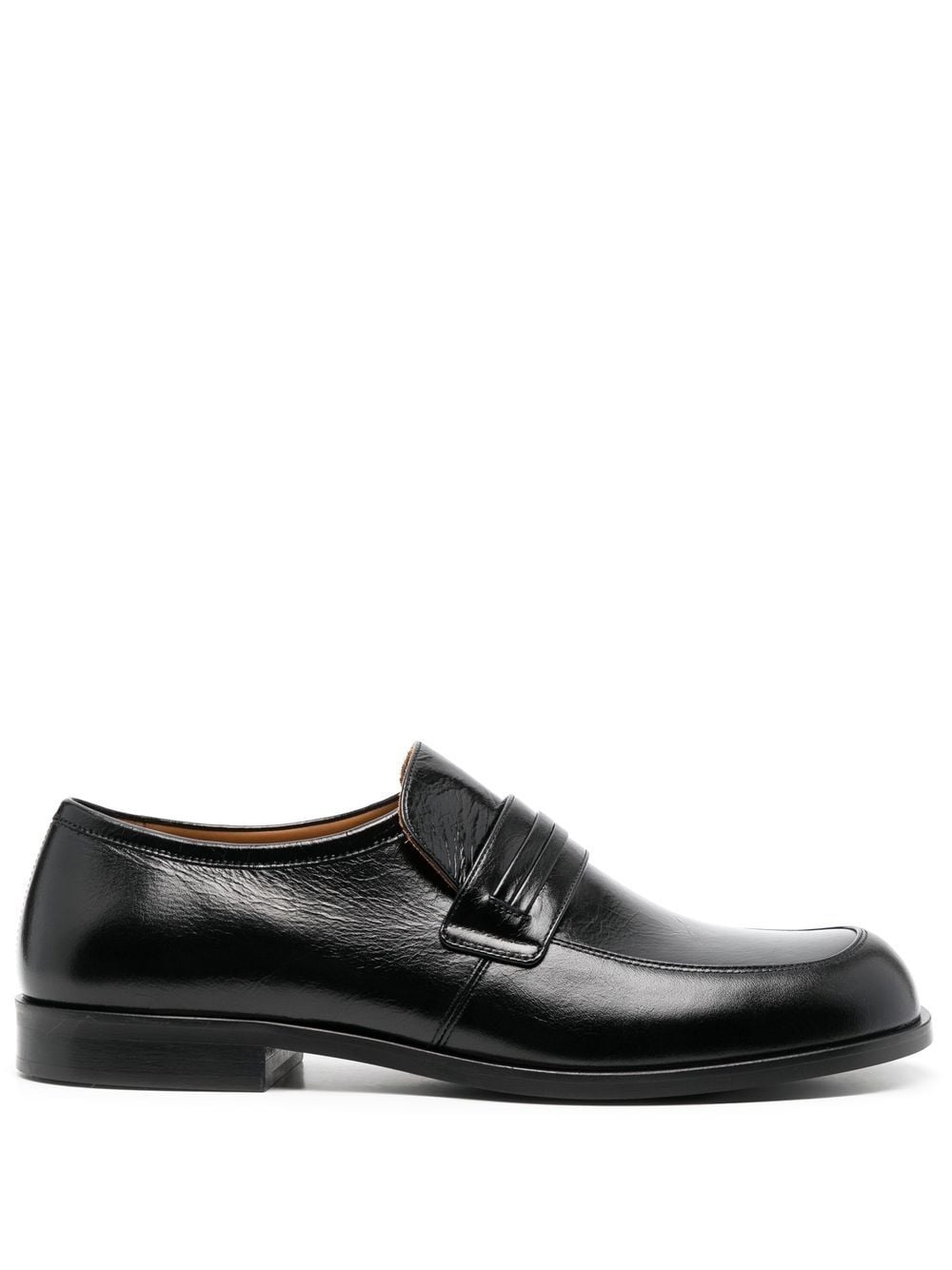 leather slip-on loafers - 1