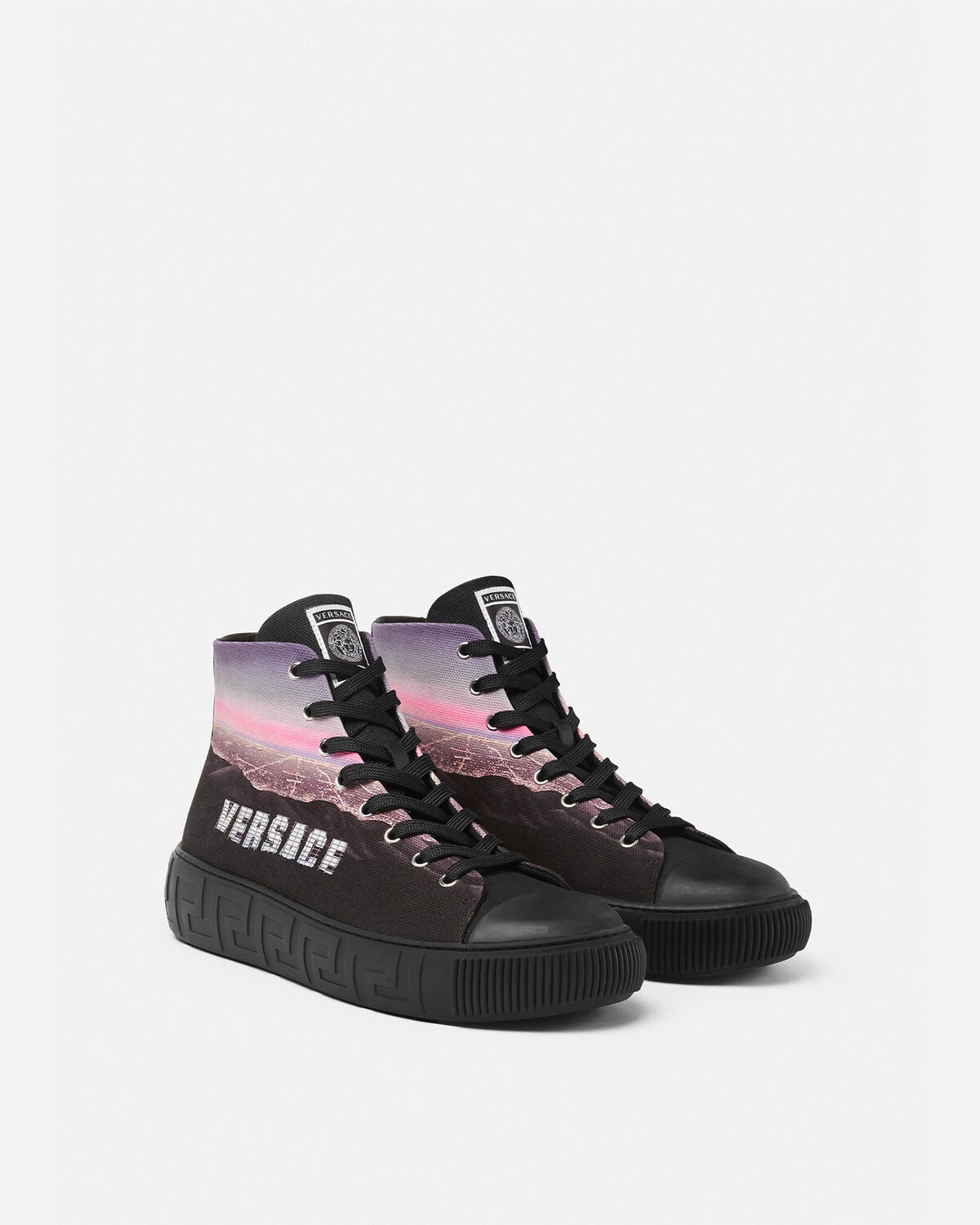 Versace Hills Greca High-Top Trainers - 2