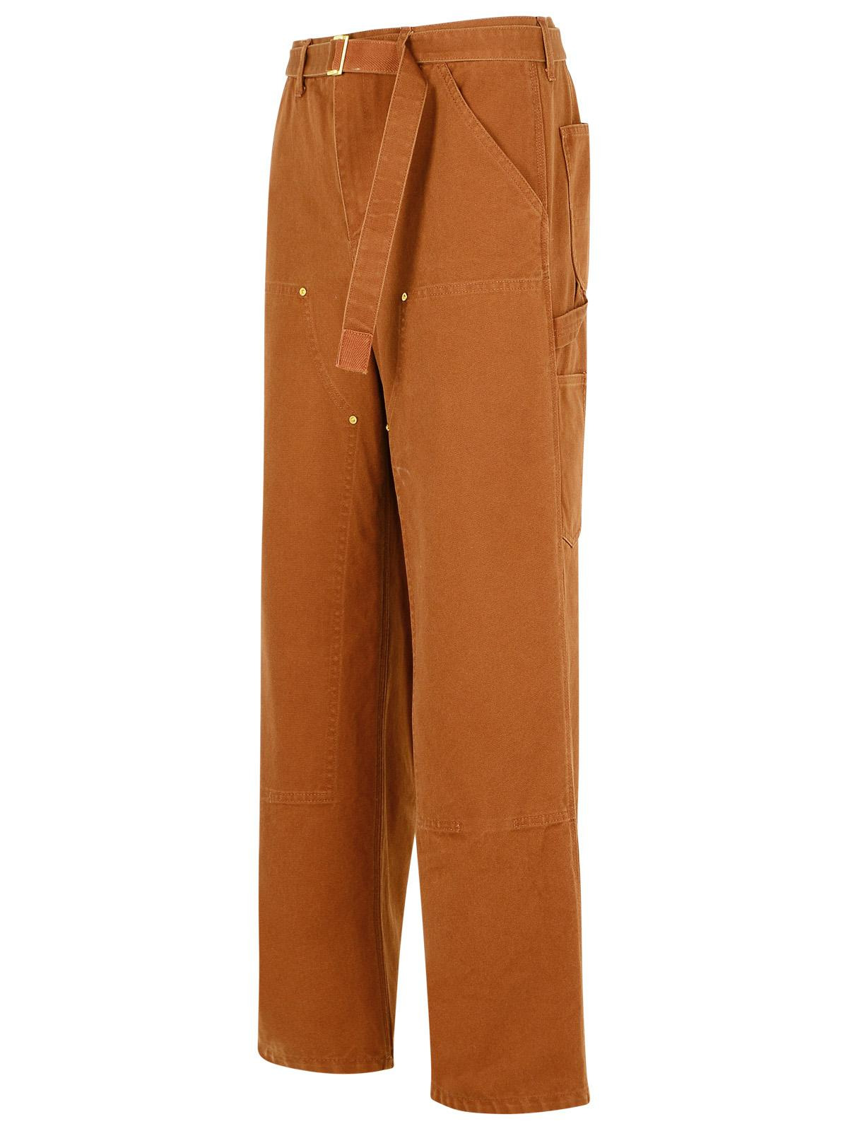 Sacai 'Carhartt Work In Progress' Brown Cotton Pants Men - 2