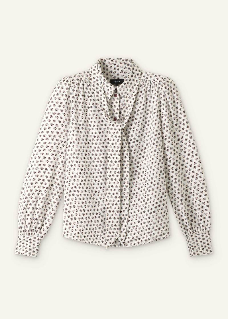 Straight Blouse + Tie - 1